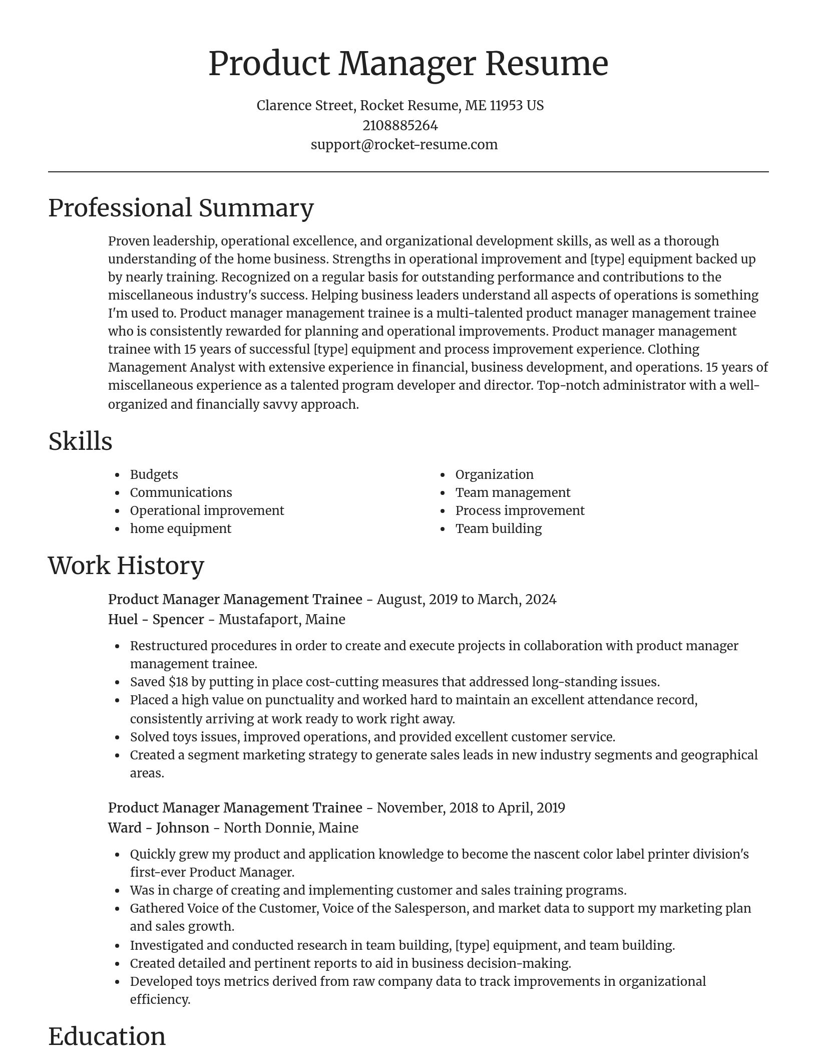 Focal Point resume template