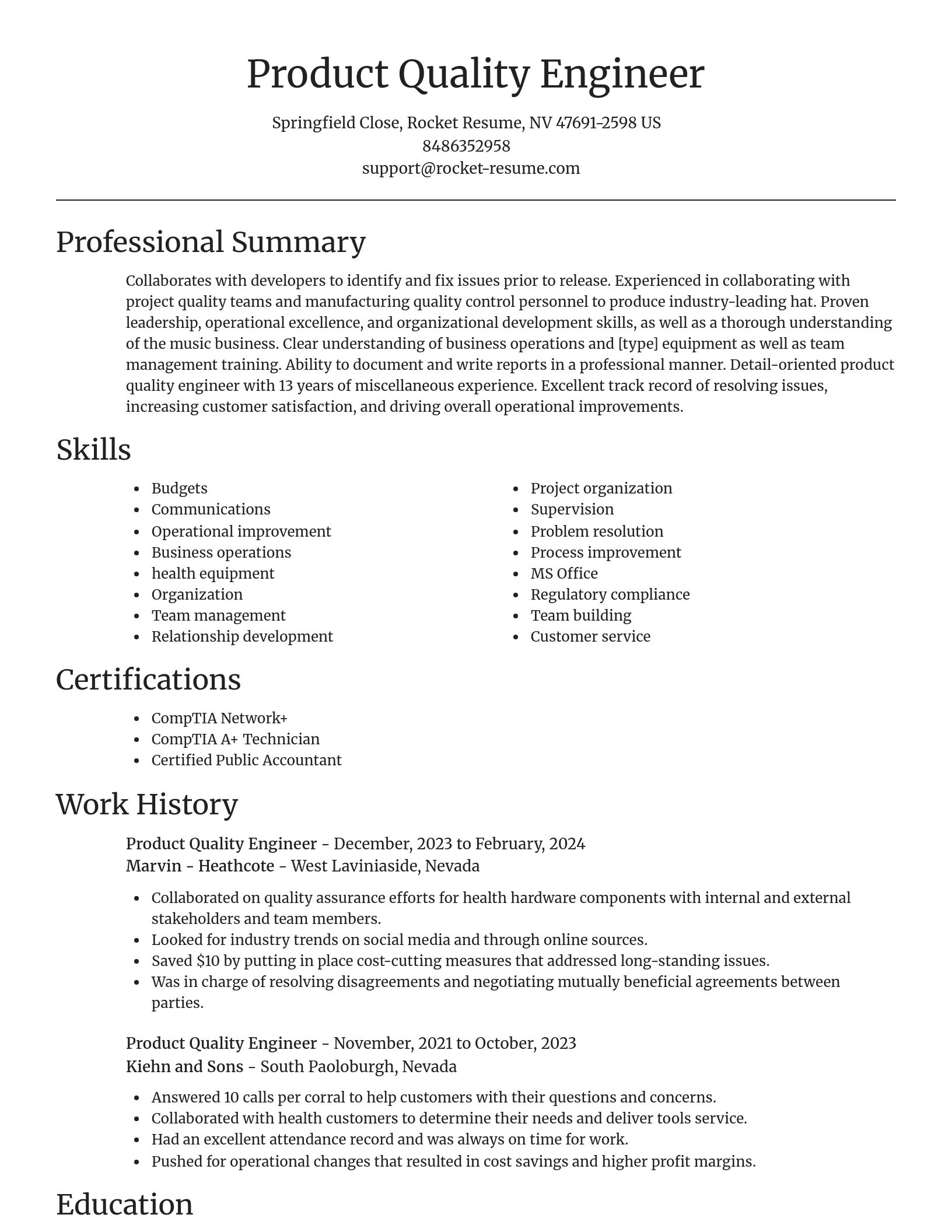 Focal Point resume template