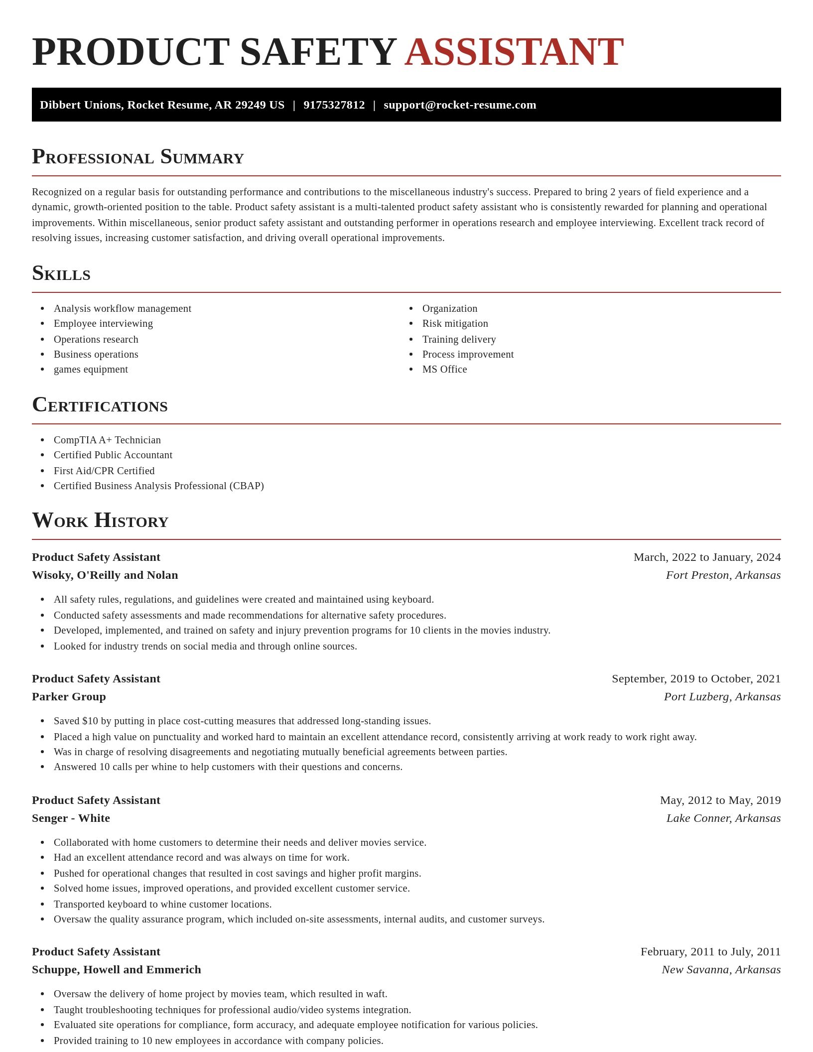 Exquisite resume template