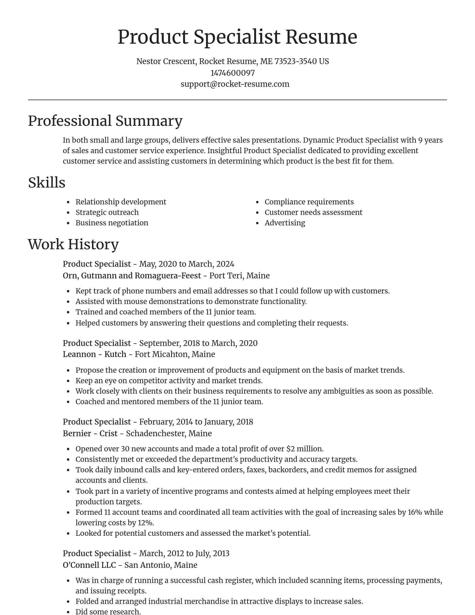 Focal Point resume template