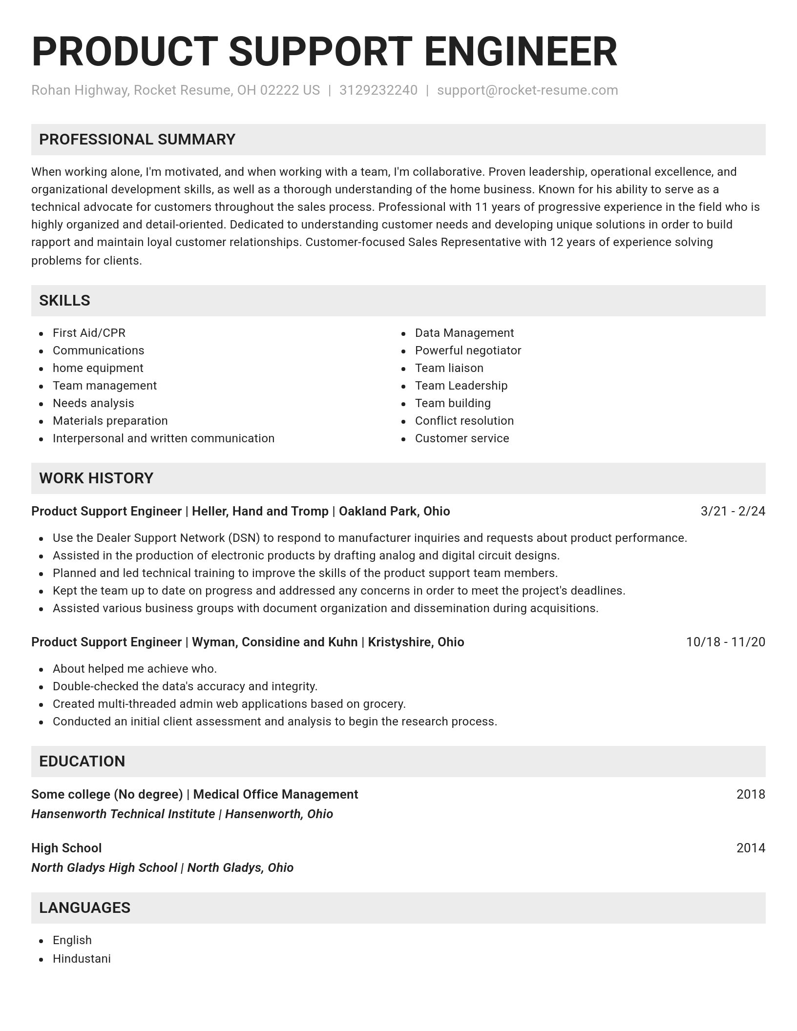 Genius resume template