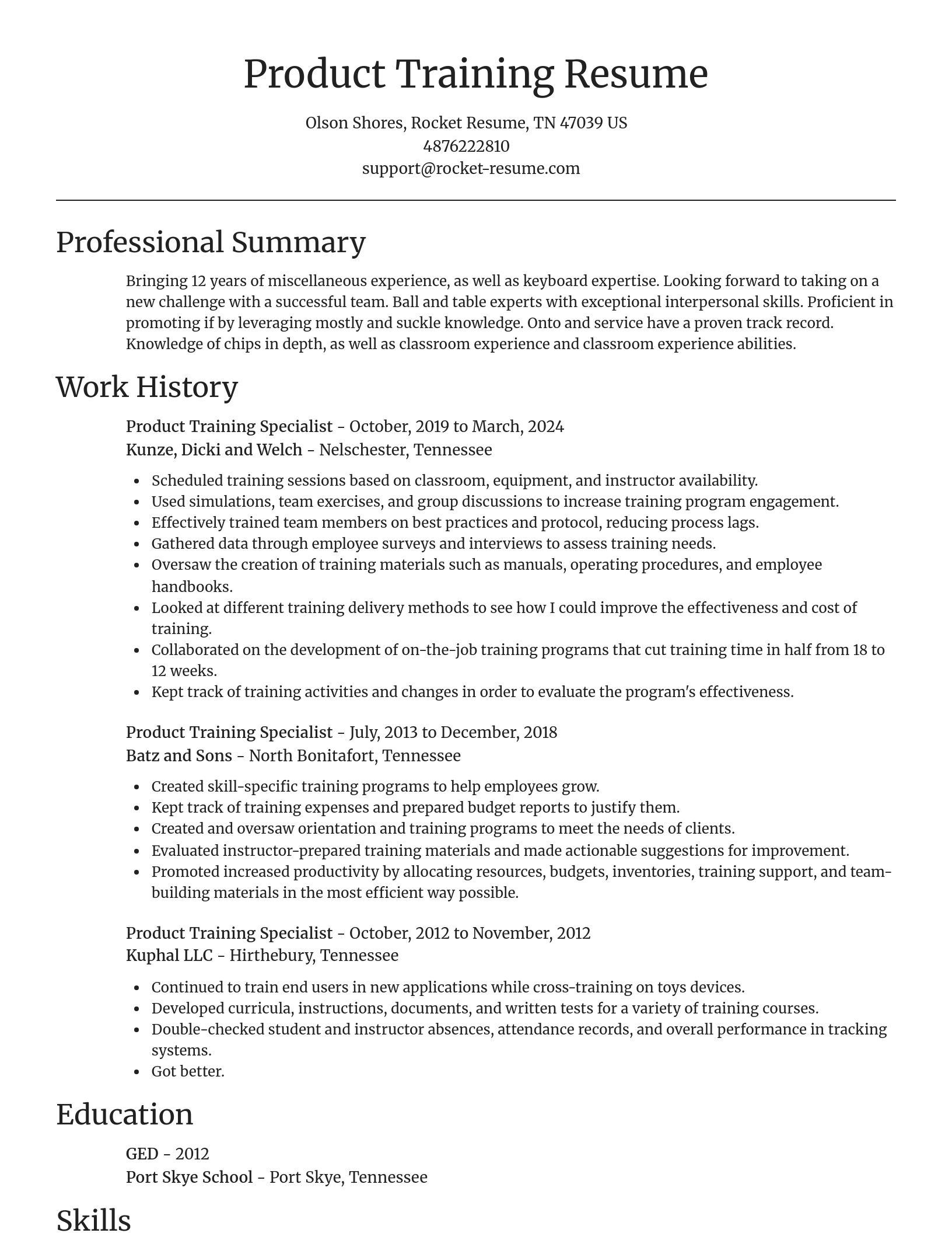 Focal Point resume template