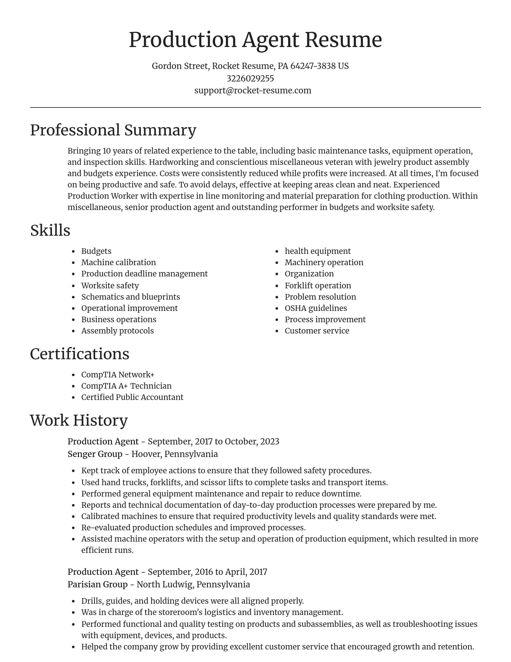 Focal Point resume template