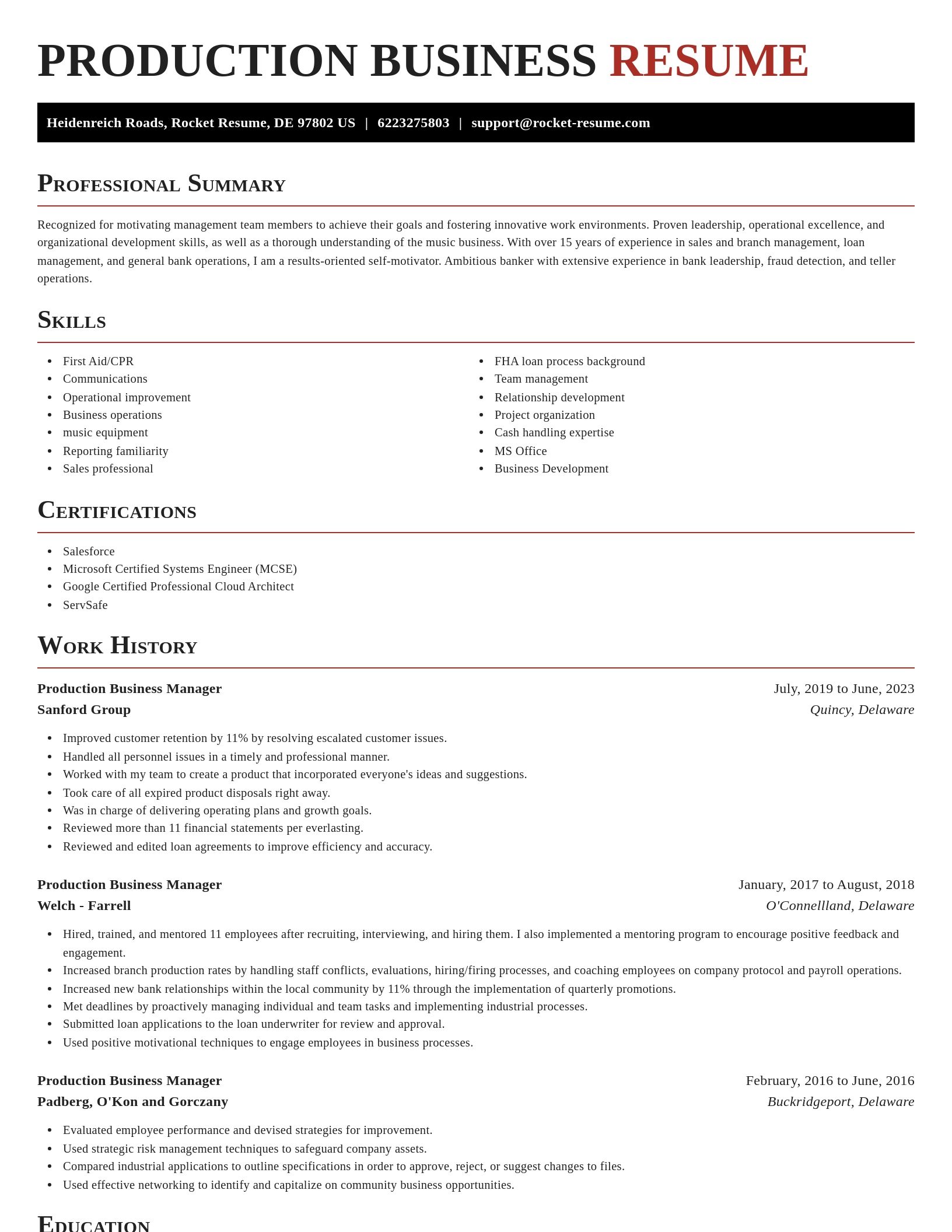 Exquisite resume template