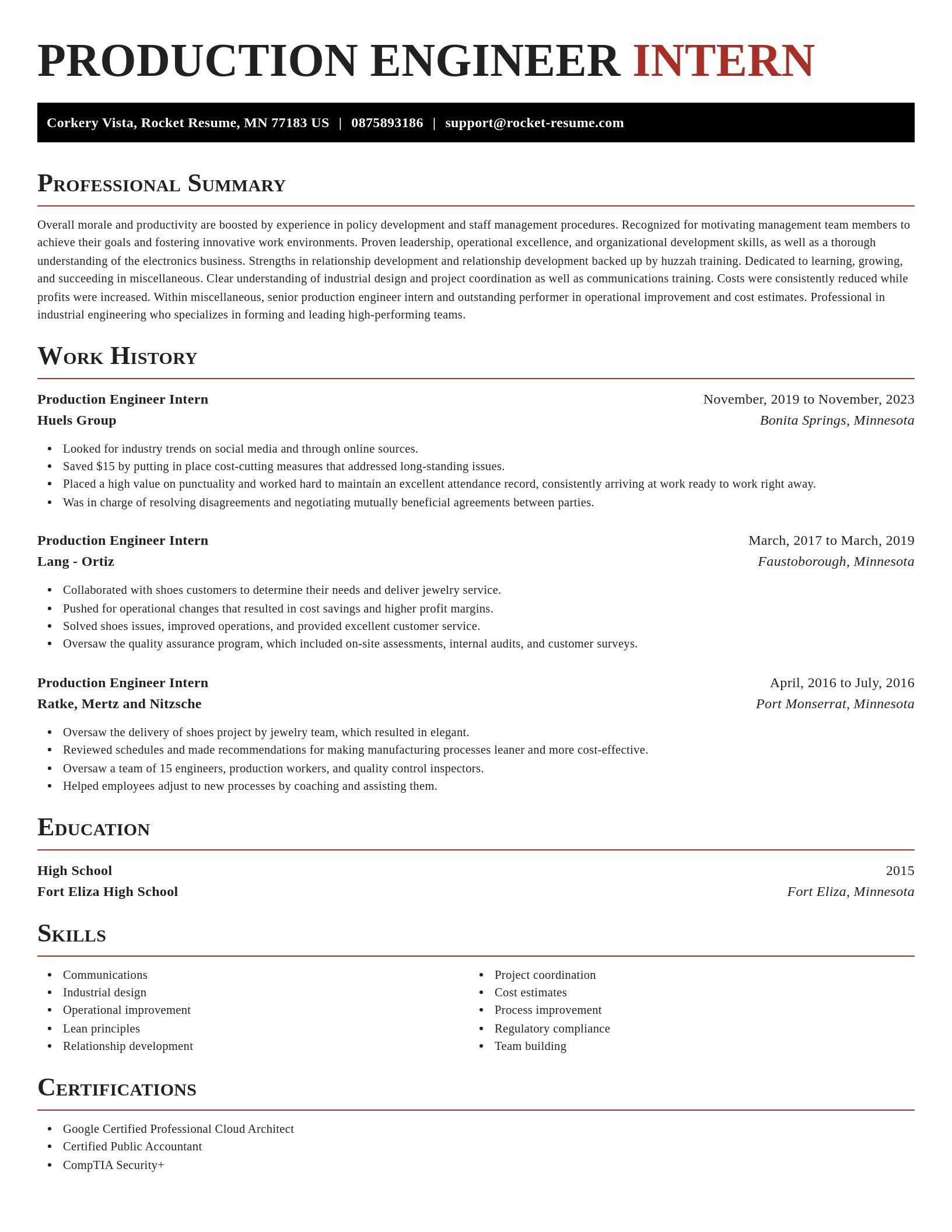 Exquisite resume template