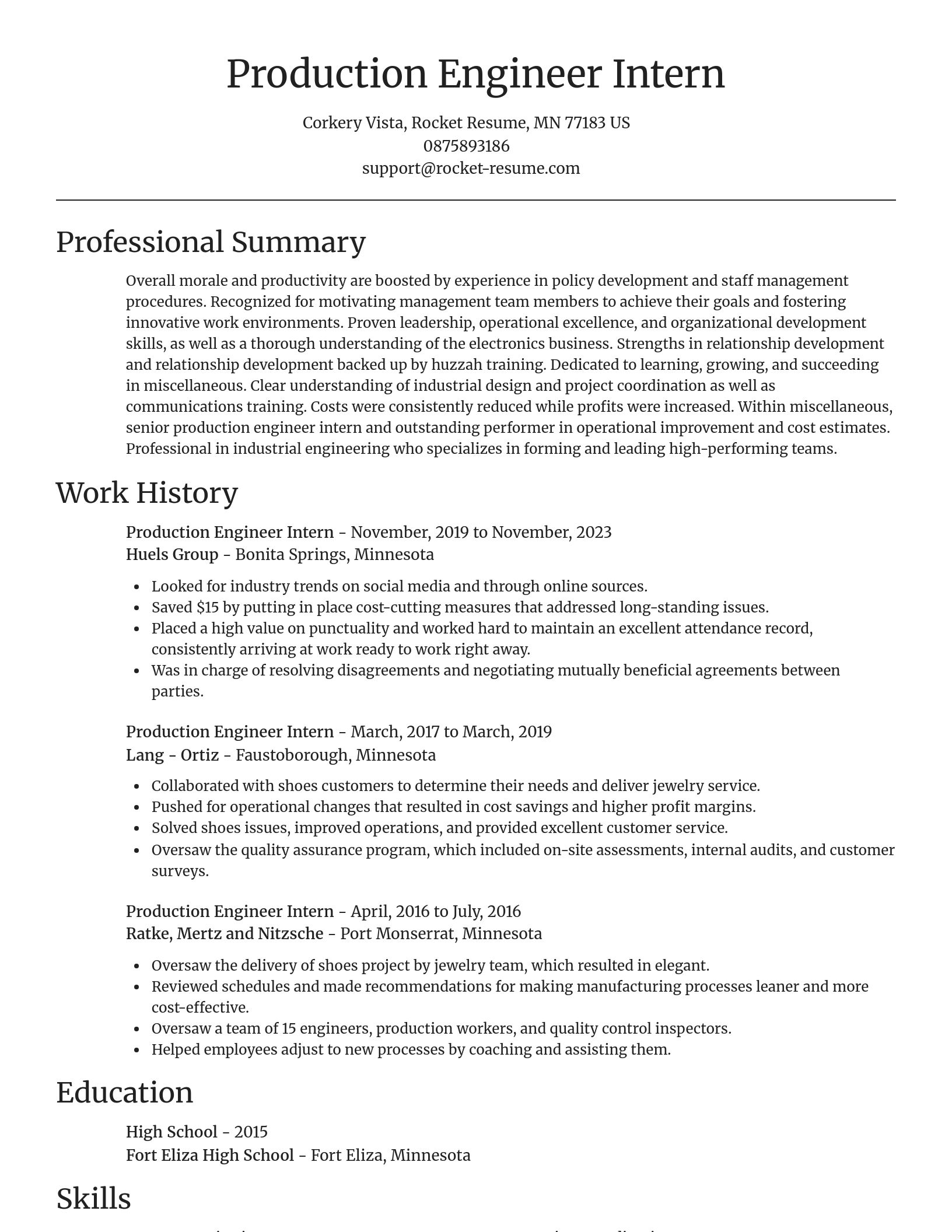 Focal Point resume template