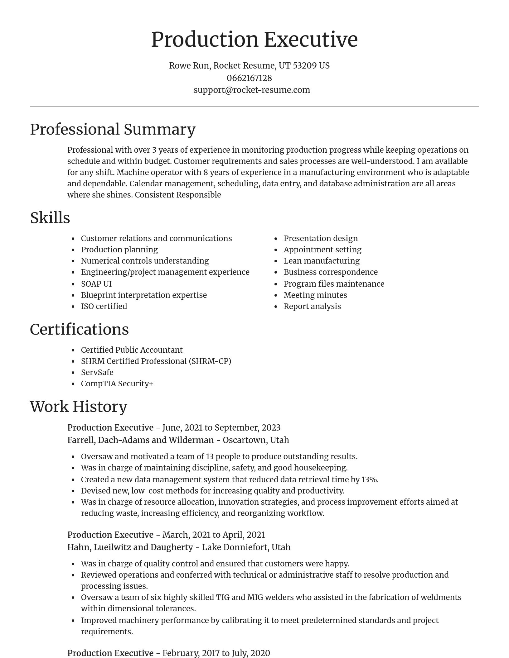 Focal Point resume template