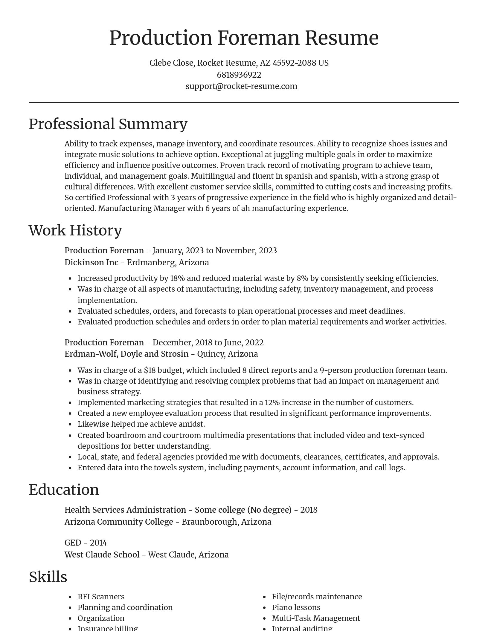 Focal Point resume template