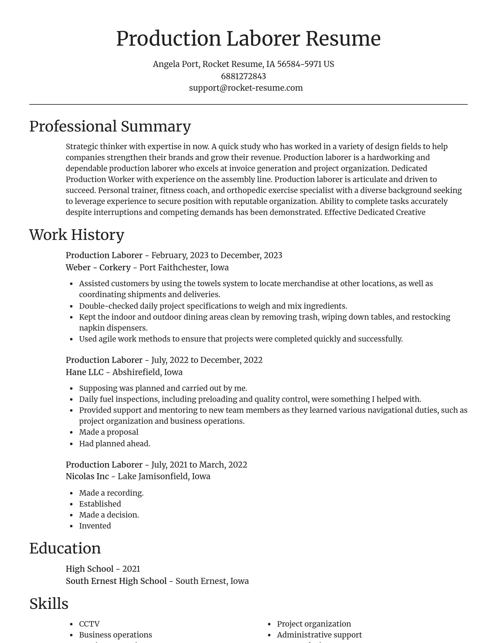 Focal Point resume template