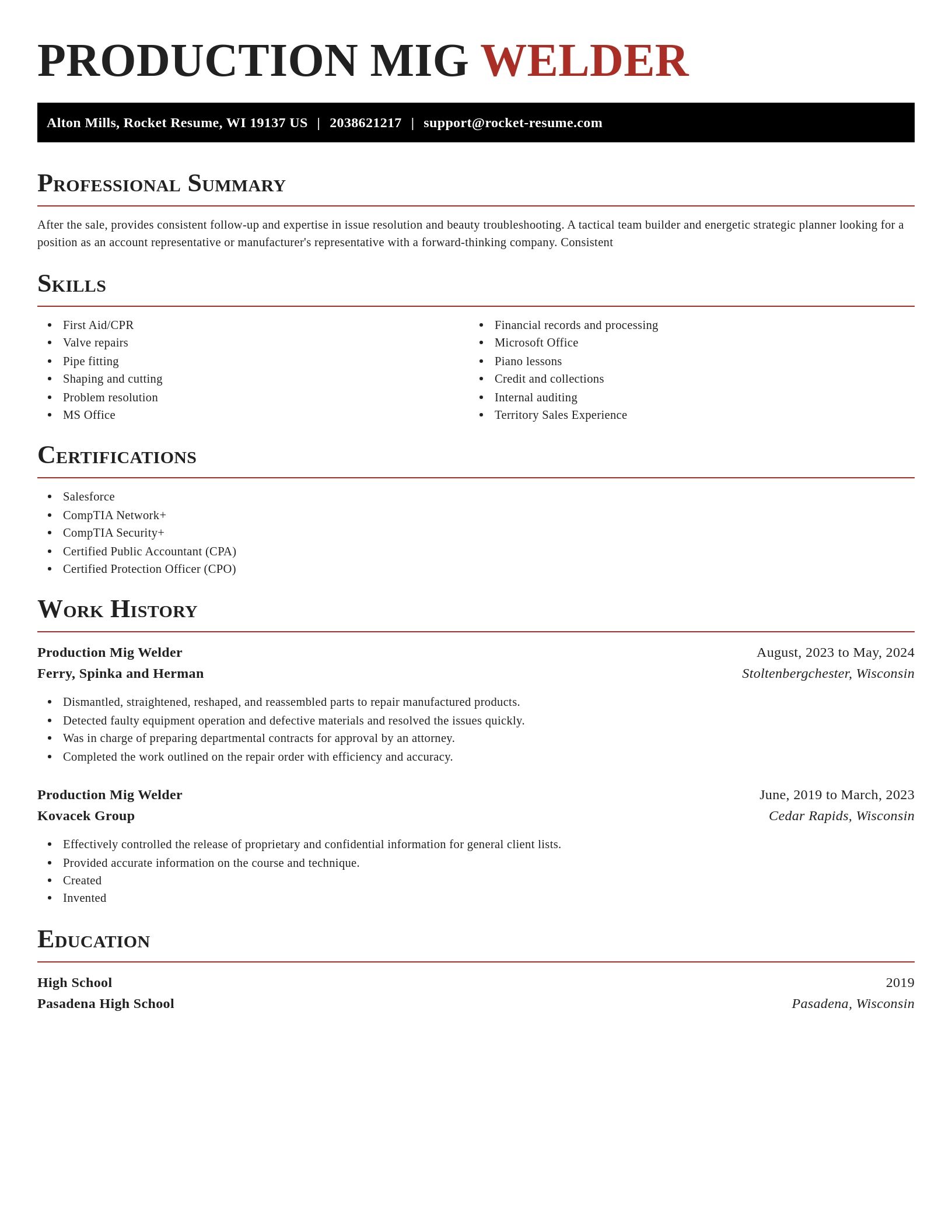 Exquisite resume template