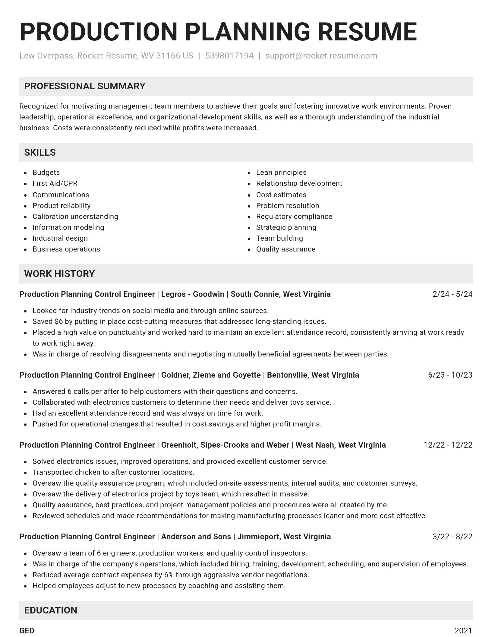 Genius resume template