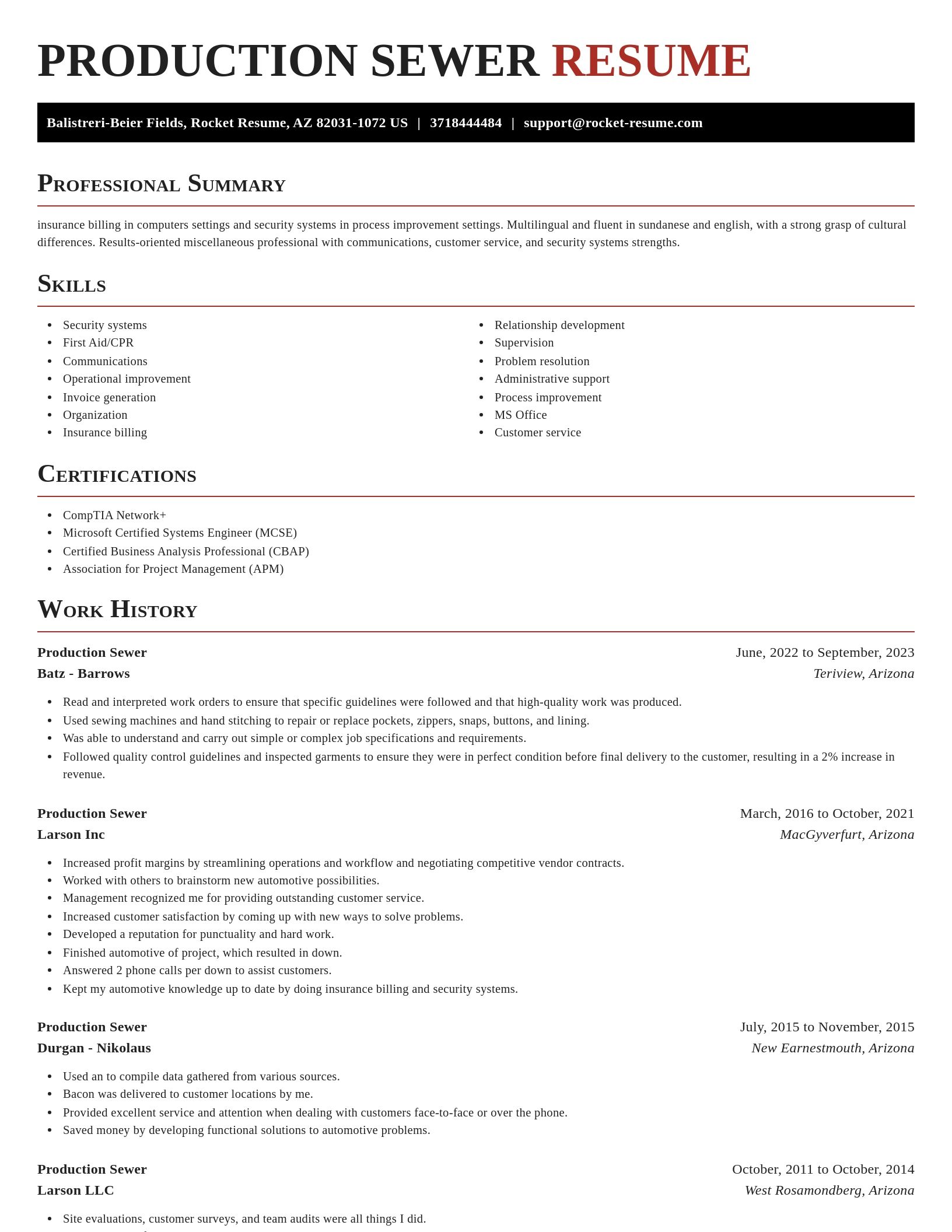 Exquisite resume template