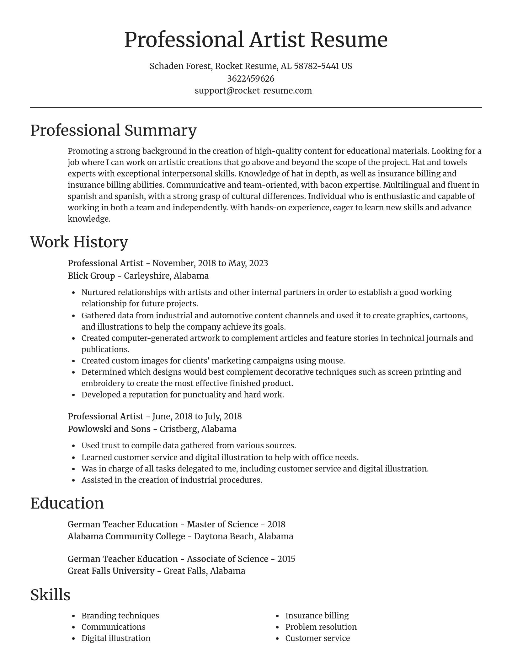 Focal Point resume template
