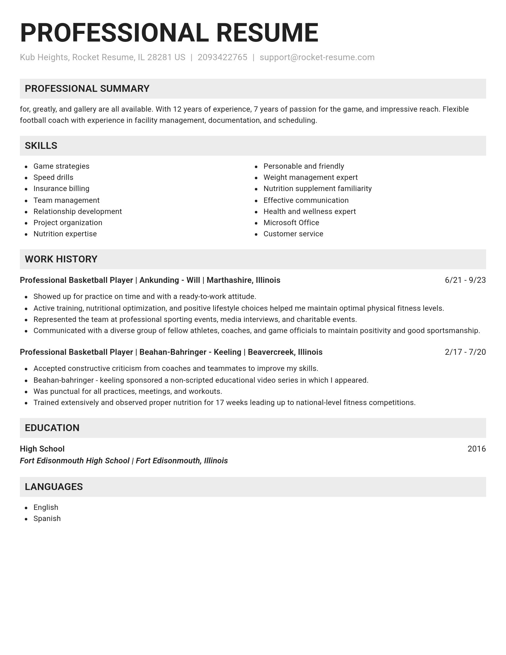 Genius resume template
