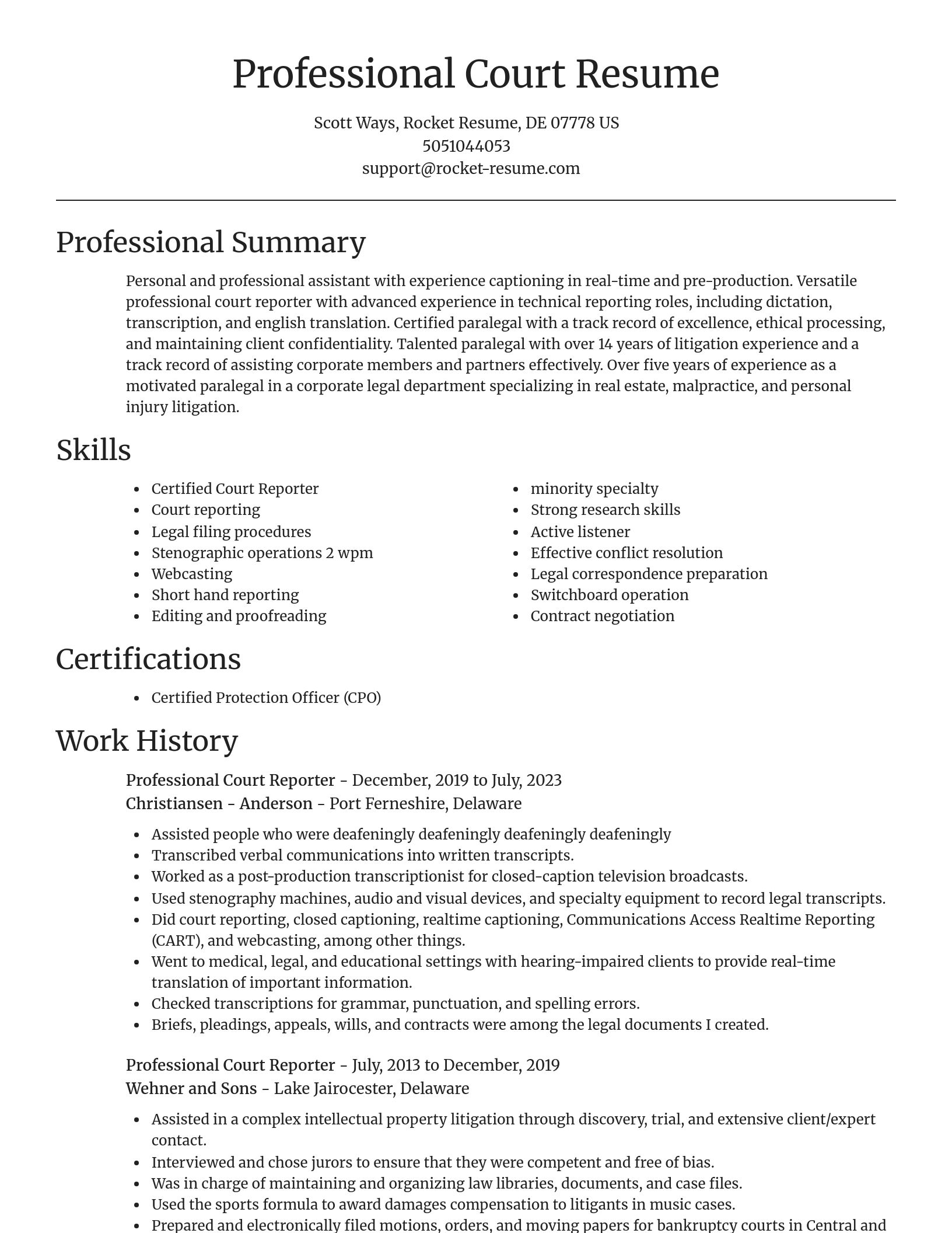 Focal Point resume template