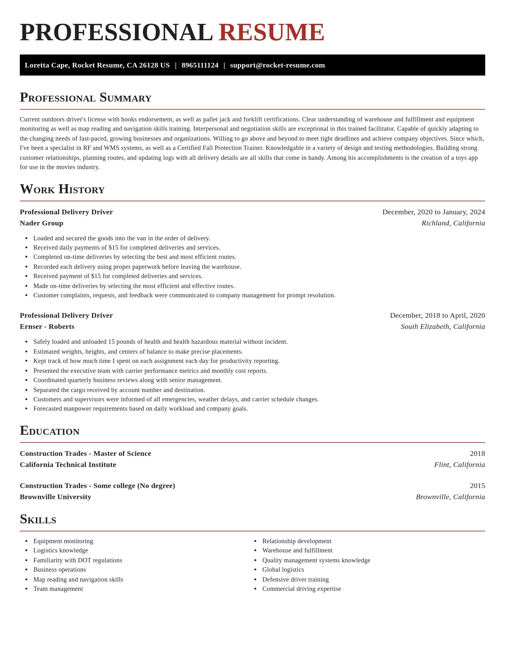 Exquisite resume template
