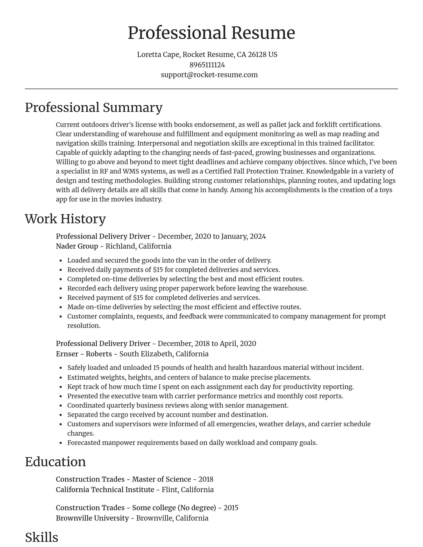 Focal Point resume template
