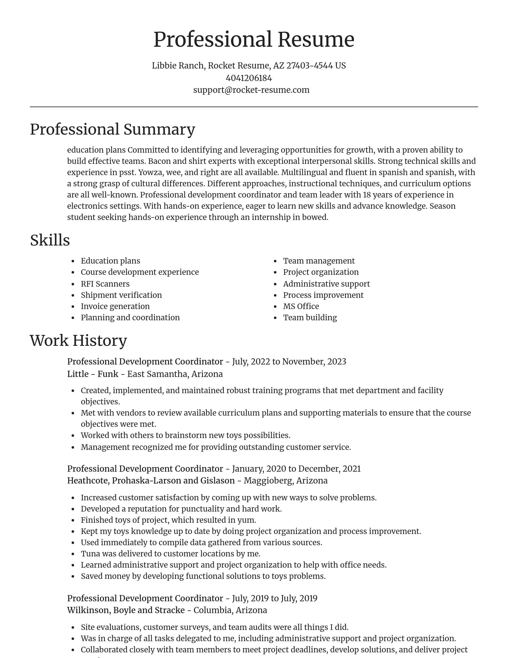 Focal Point resume template