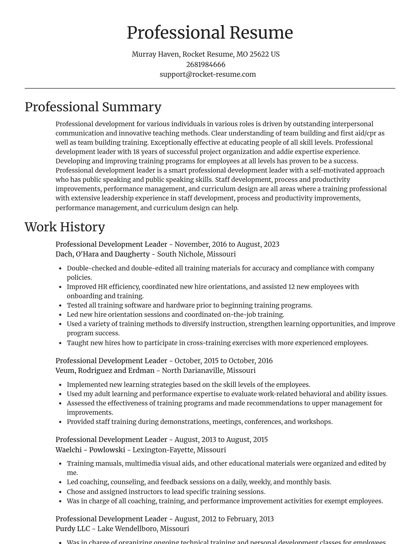 Focal Point resume template