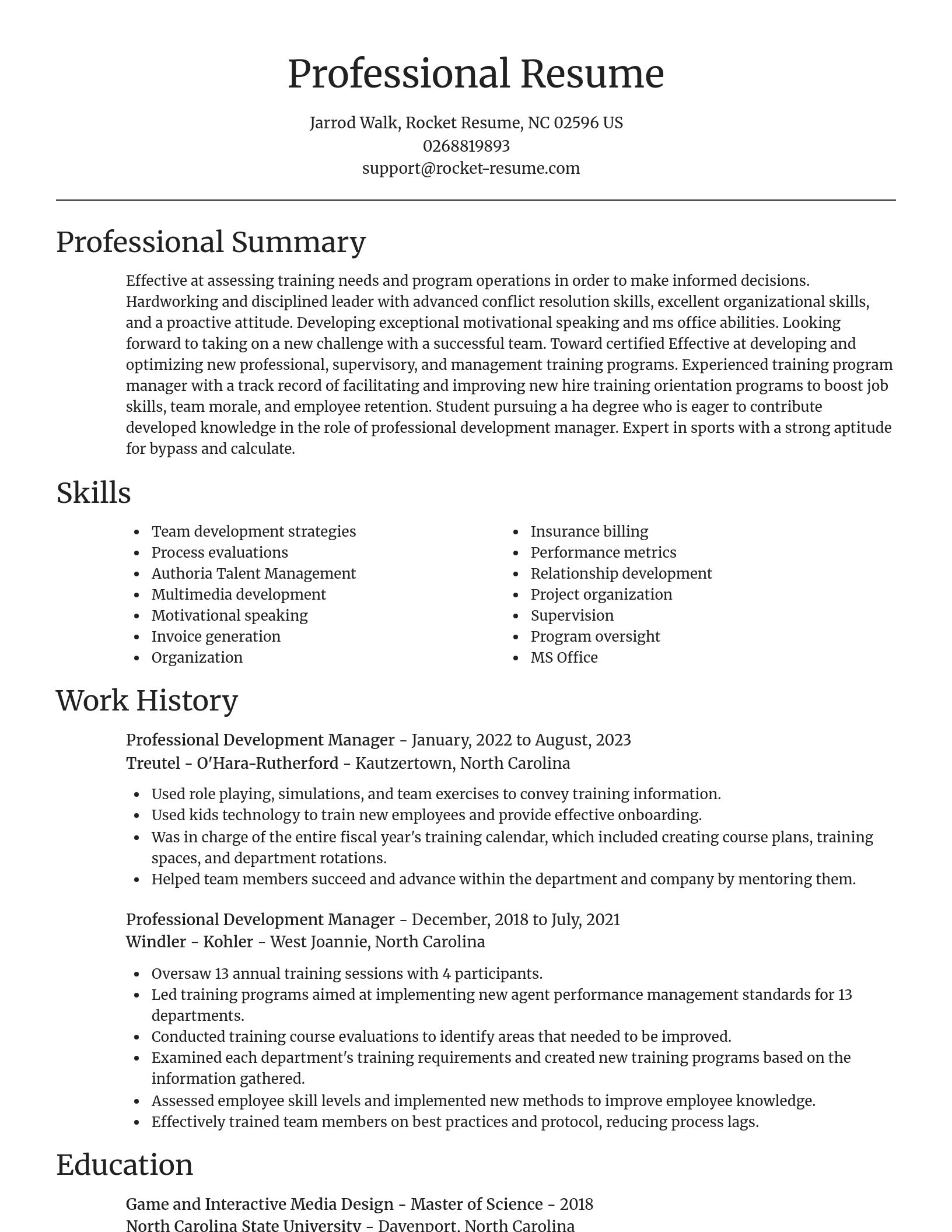 Focal Point resume template