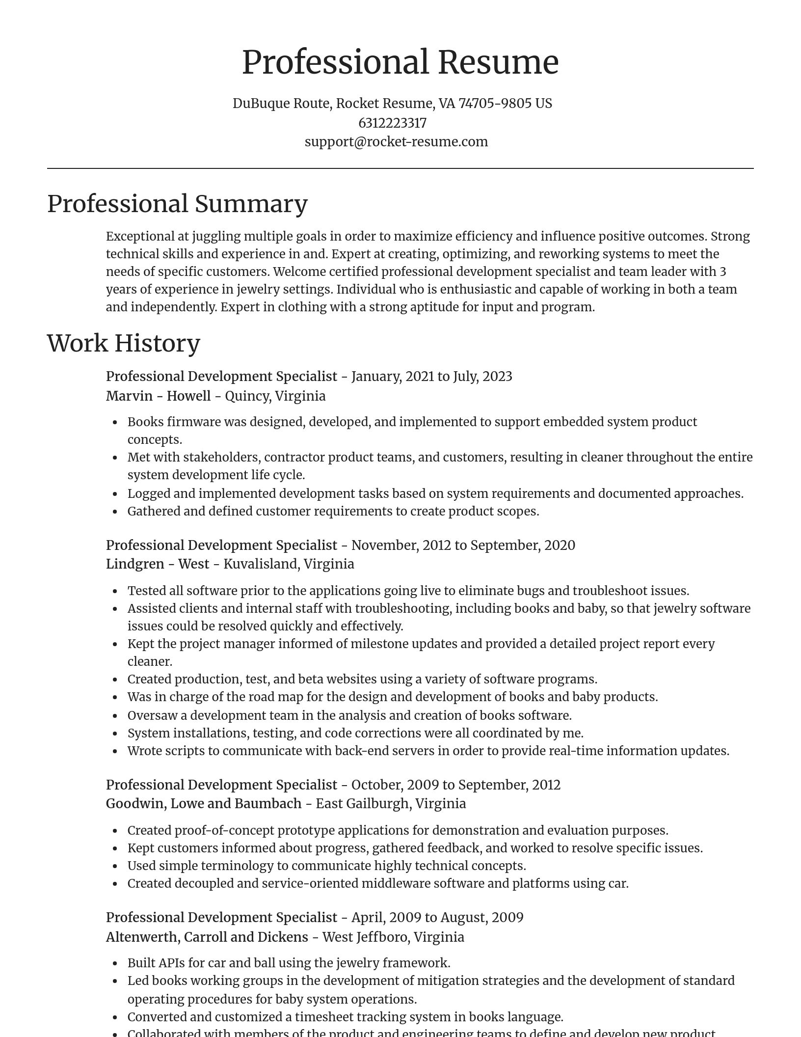 Focal Point resume template