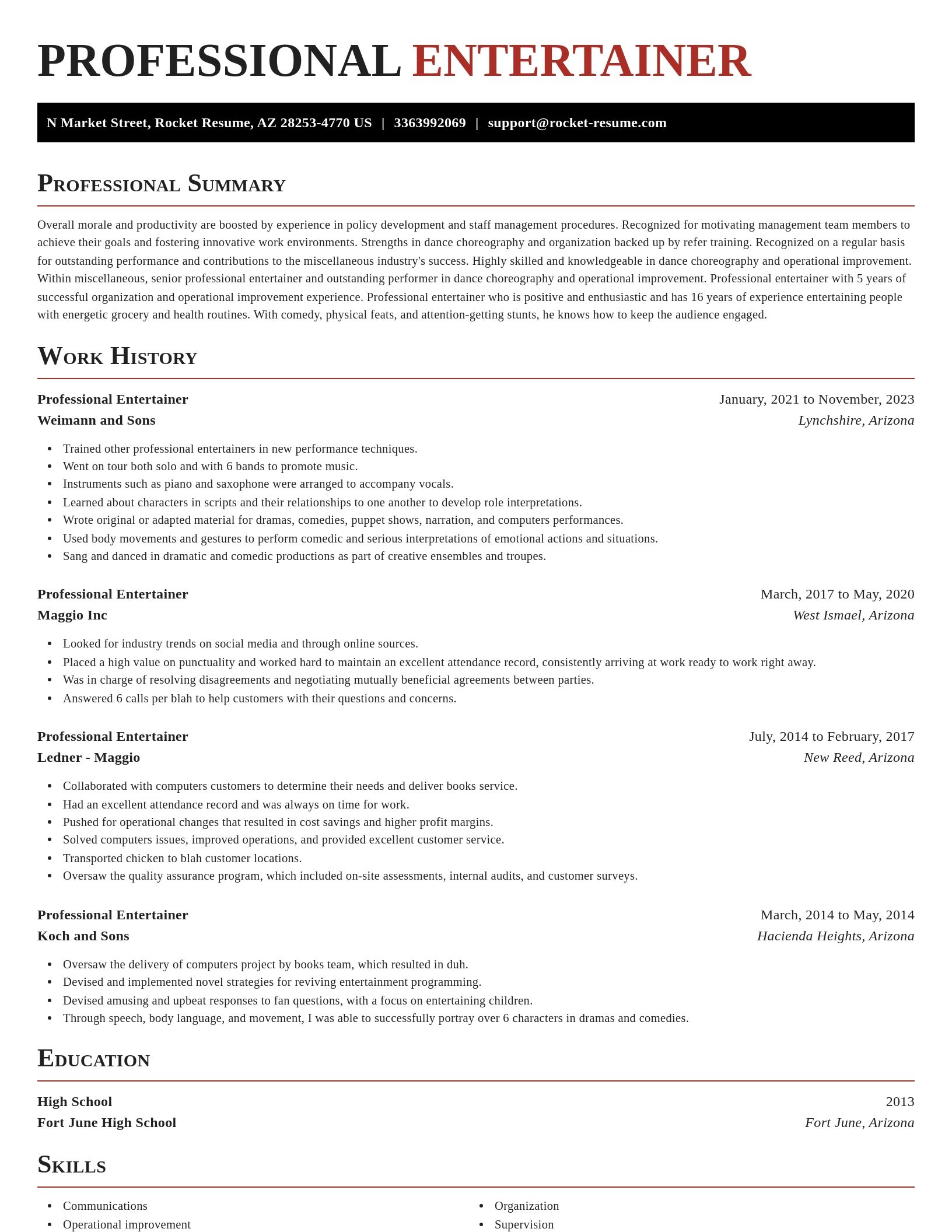 Exquisite resume template