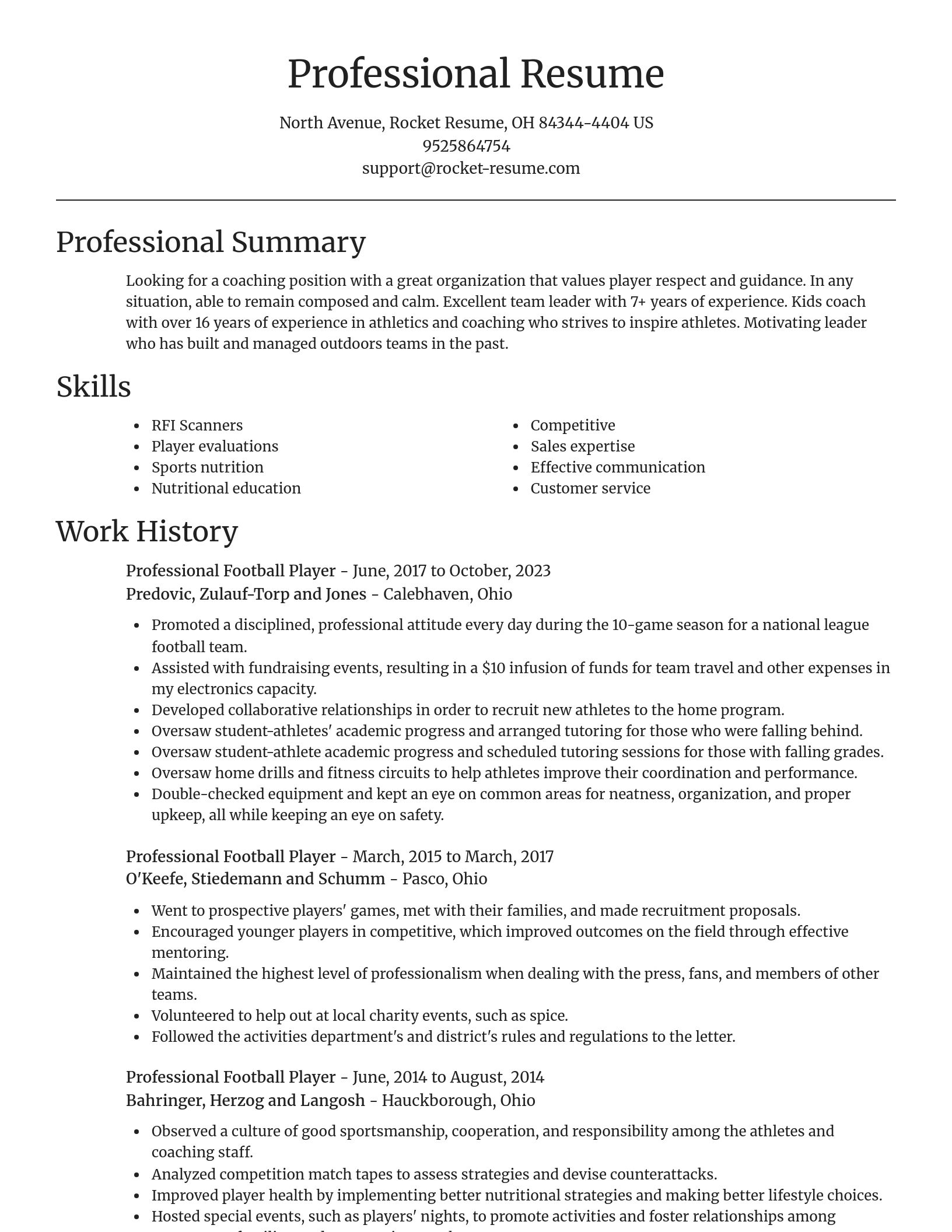 Focal Point resume template