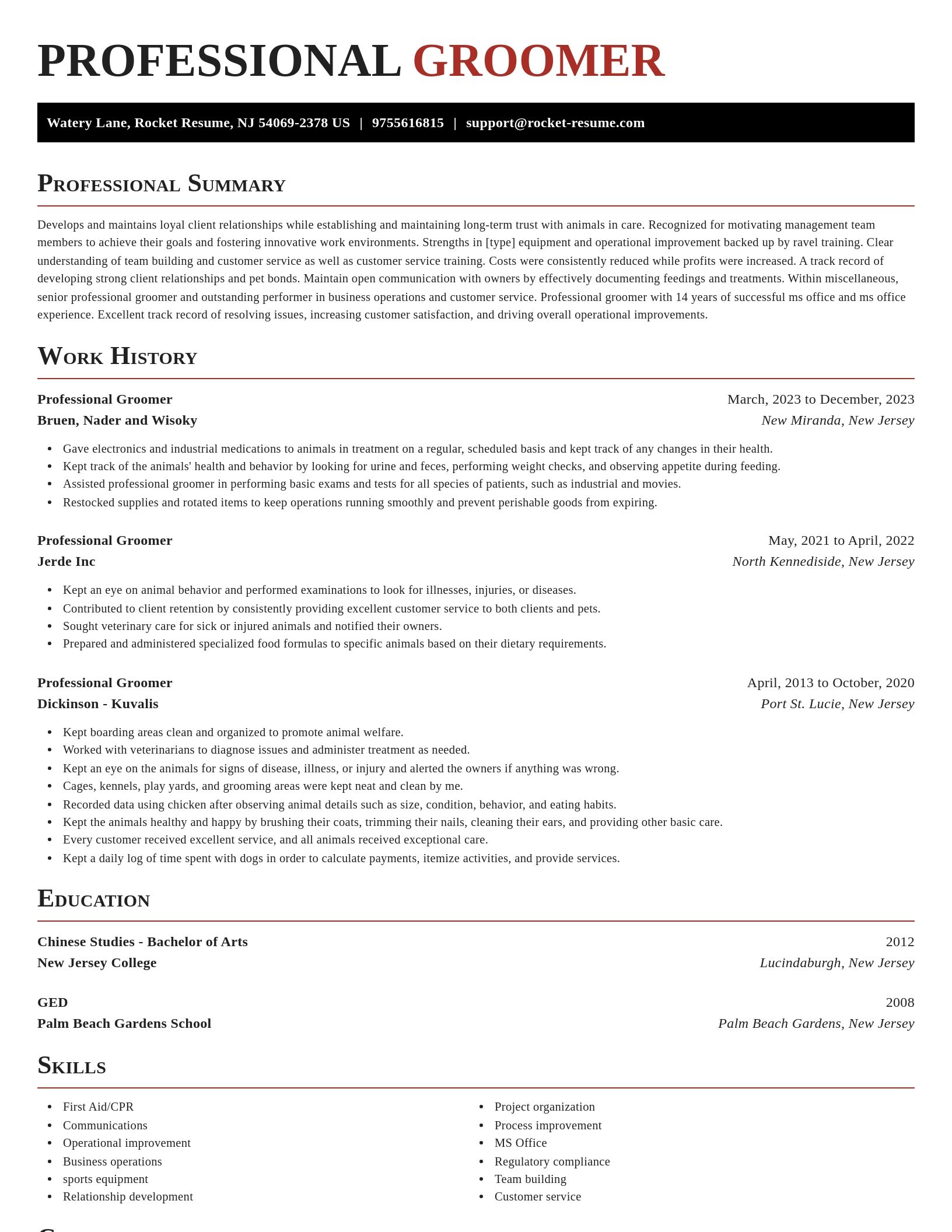 Exquisite resume template