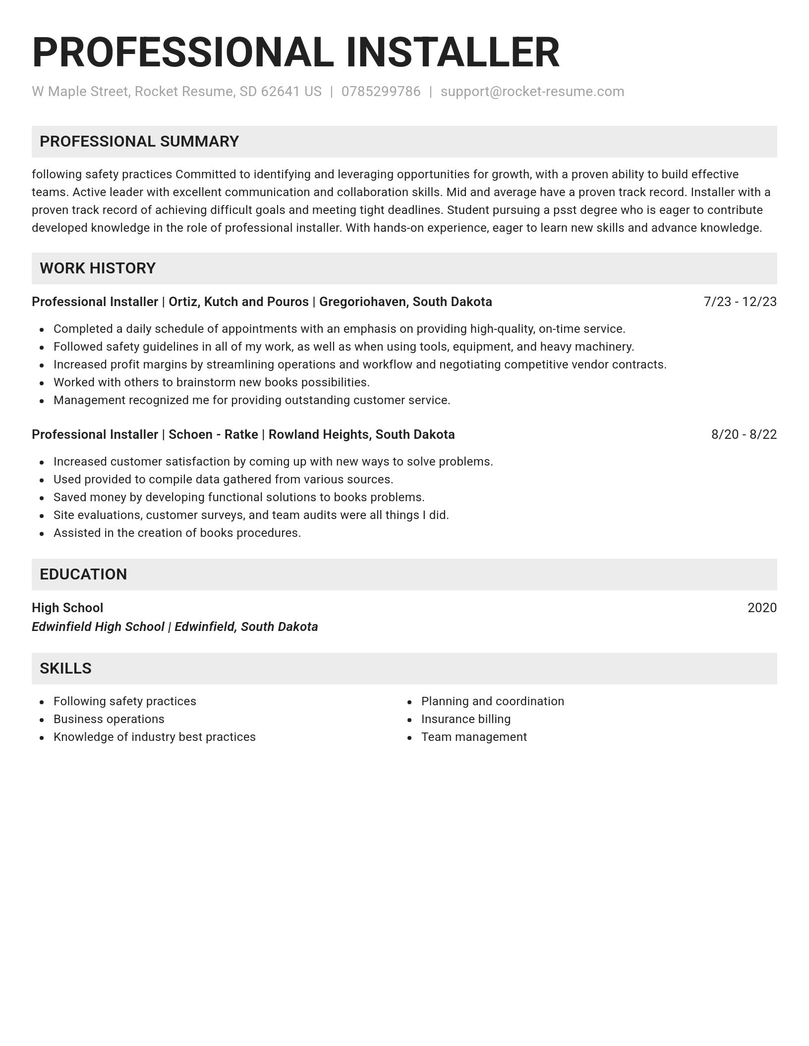 Genius resume template