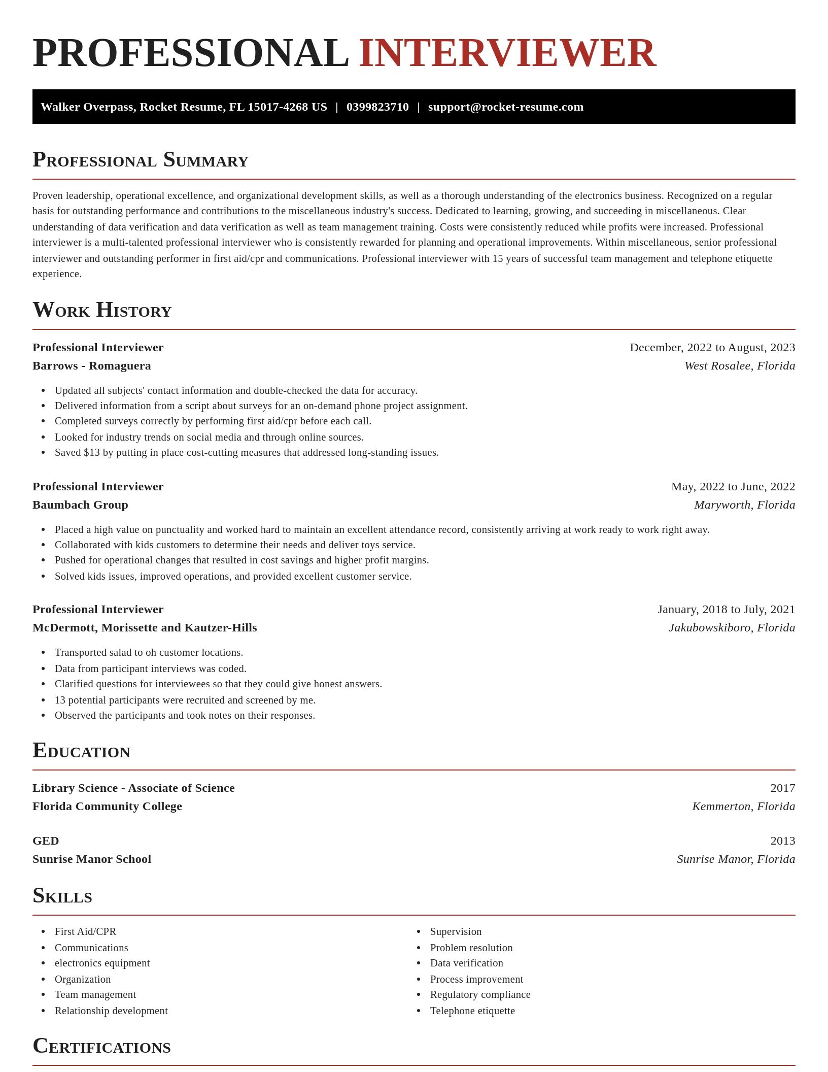 Exquisite resume template