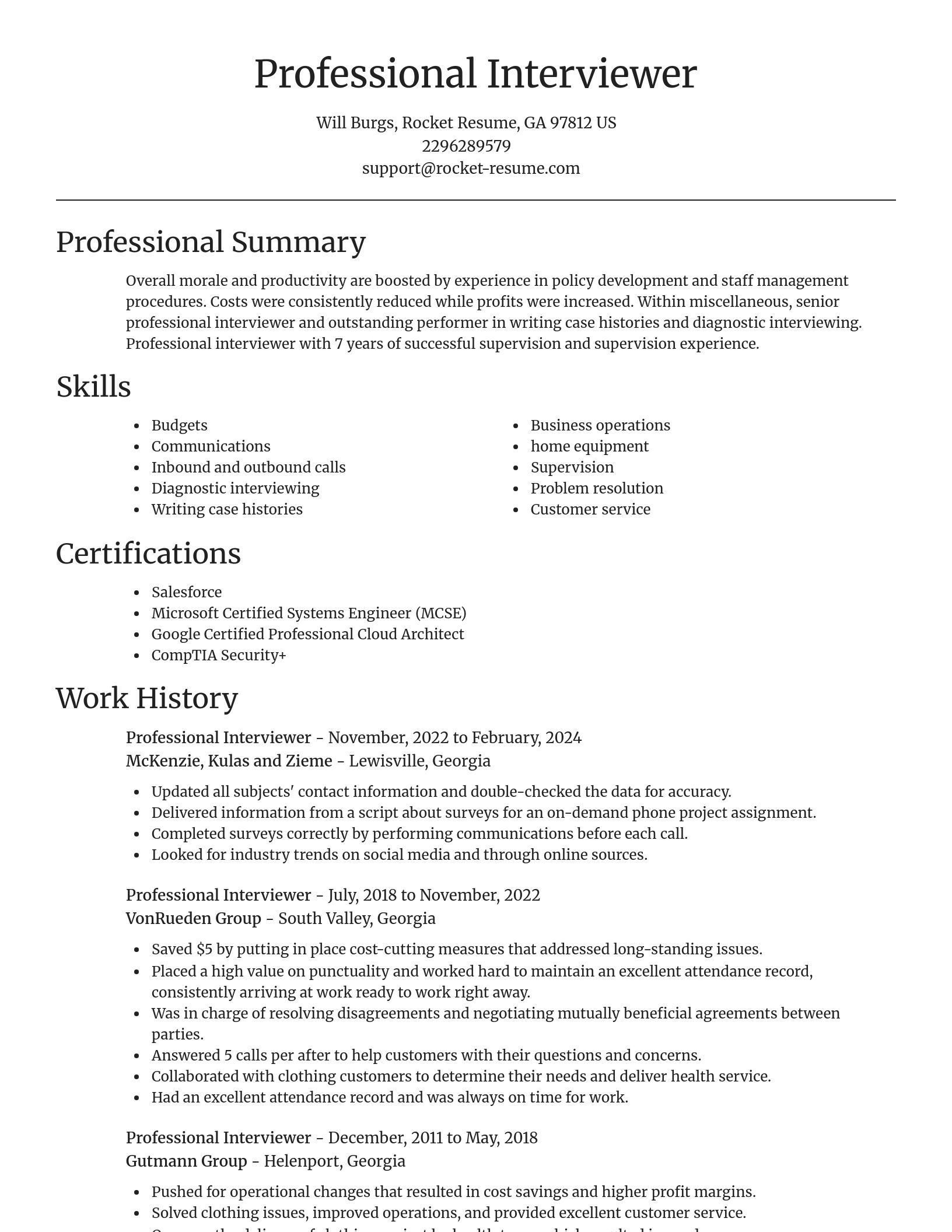 Focal Point resume template
