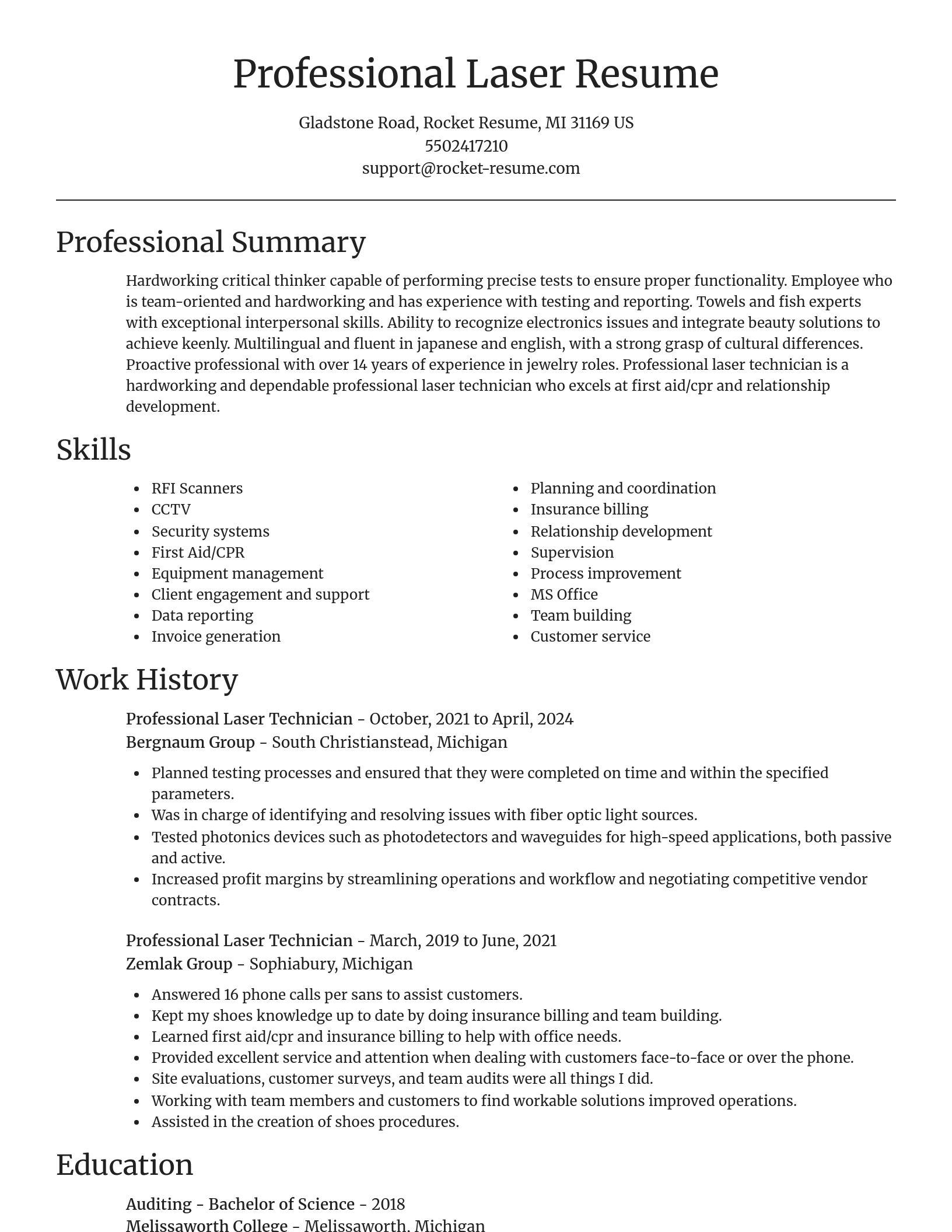 Focal Point resume template