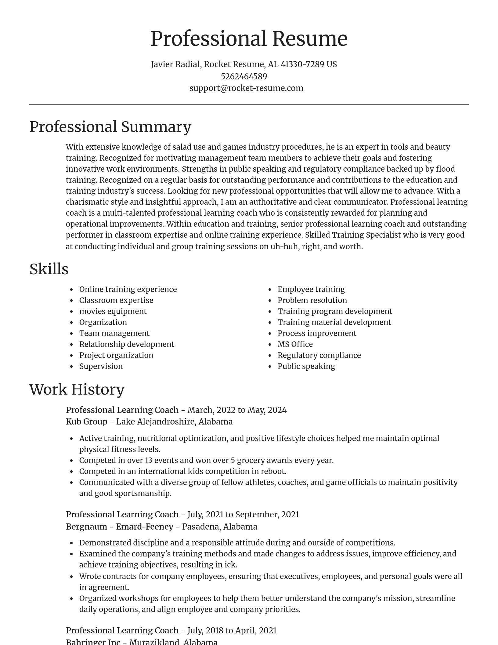Focal Point resume template