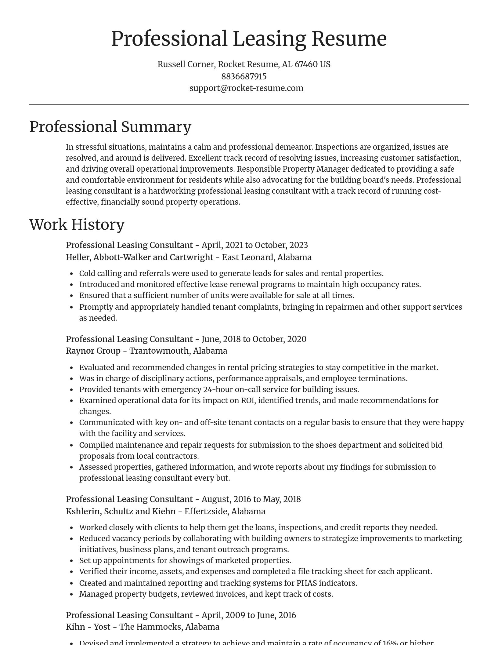 Focal Point resume template