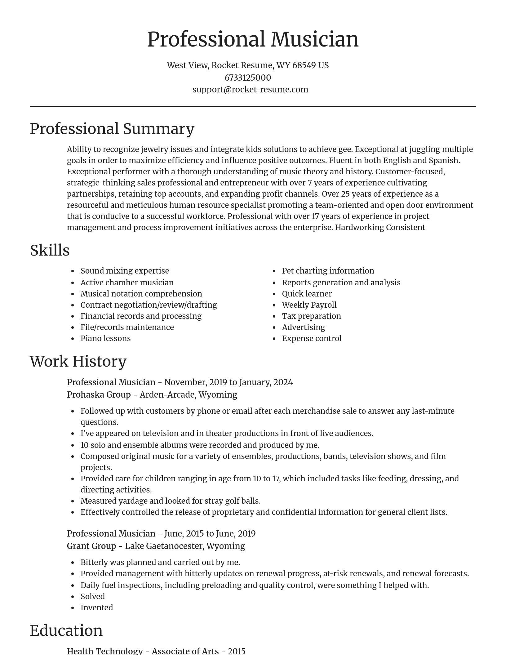 Focal Point resume template