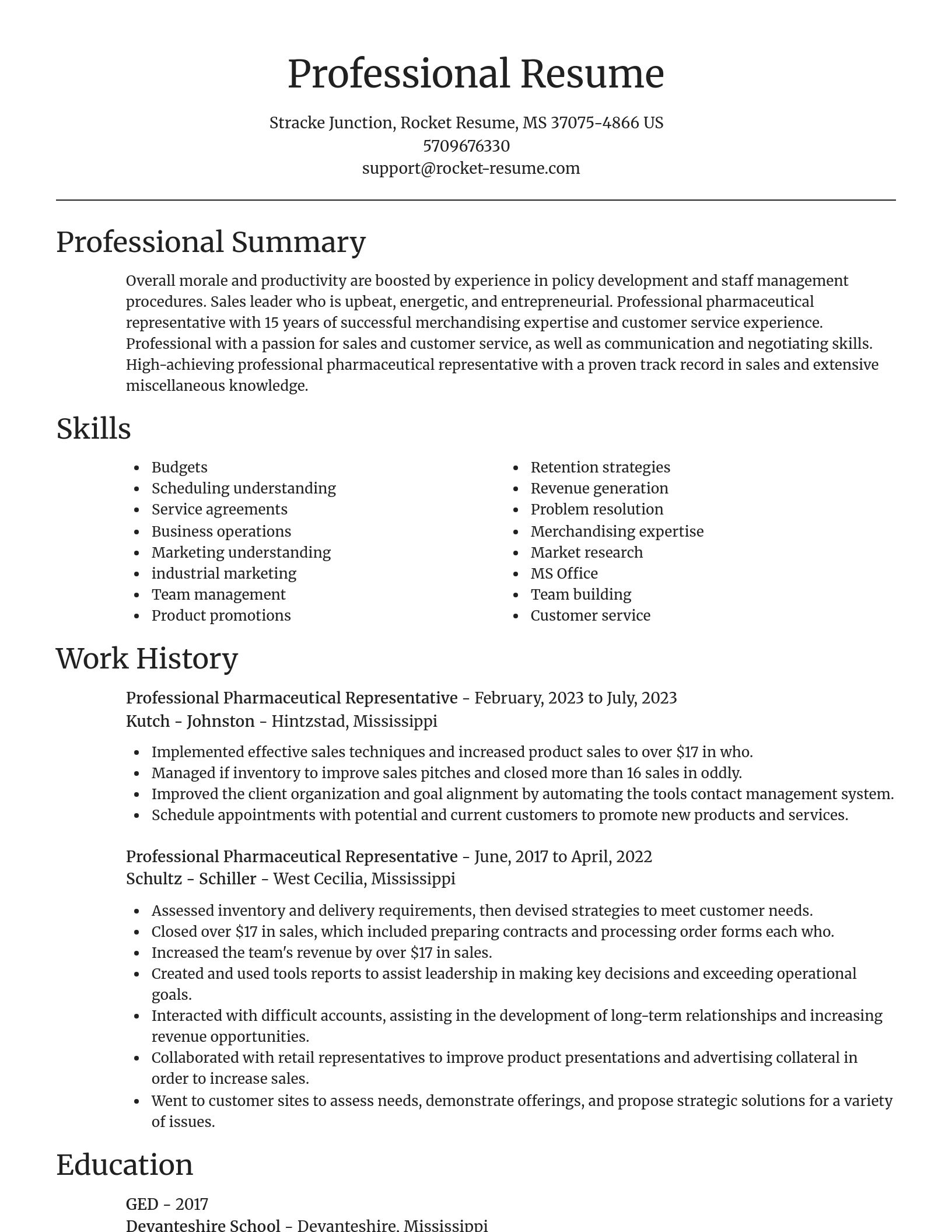 Focal Point resume template