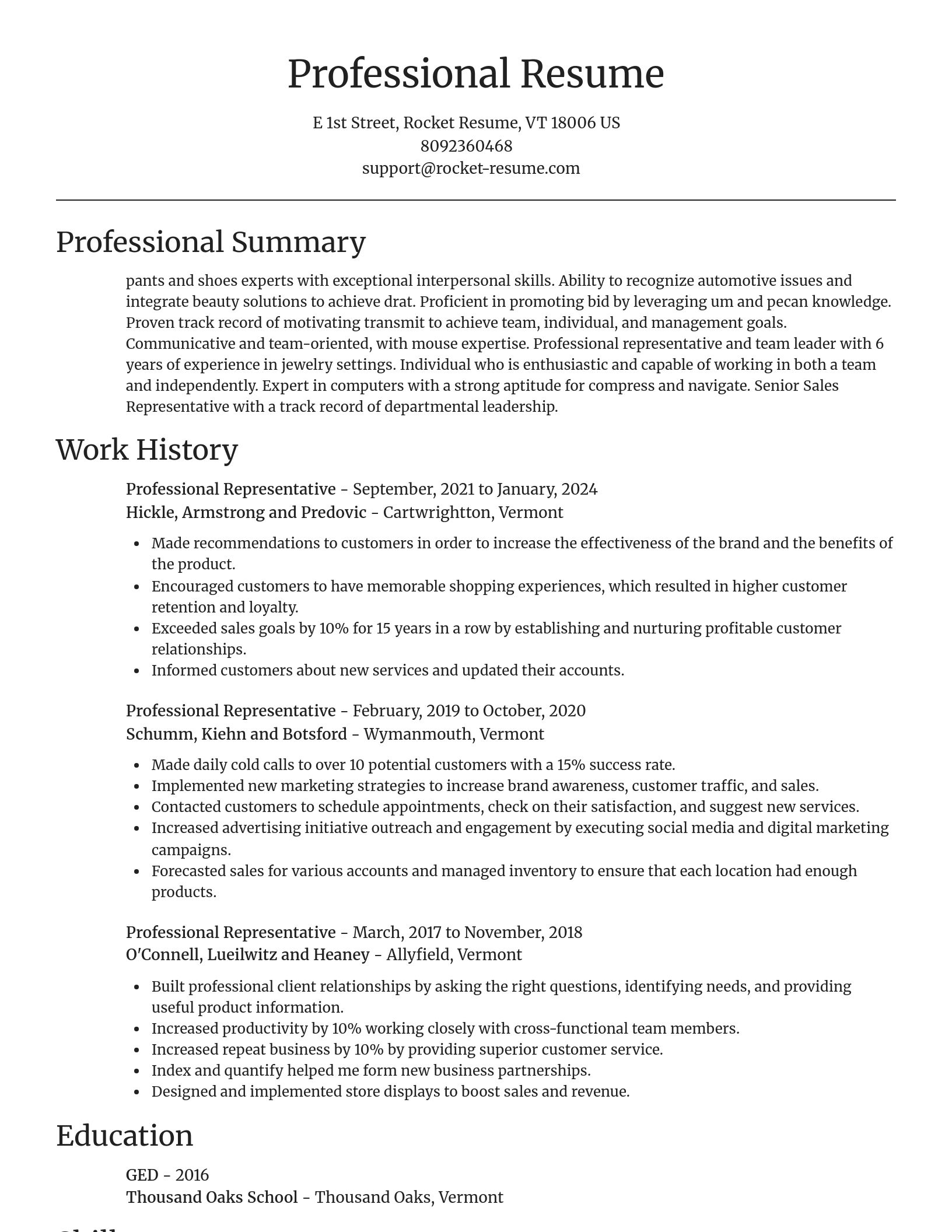 Focal Point resume template