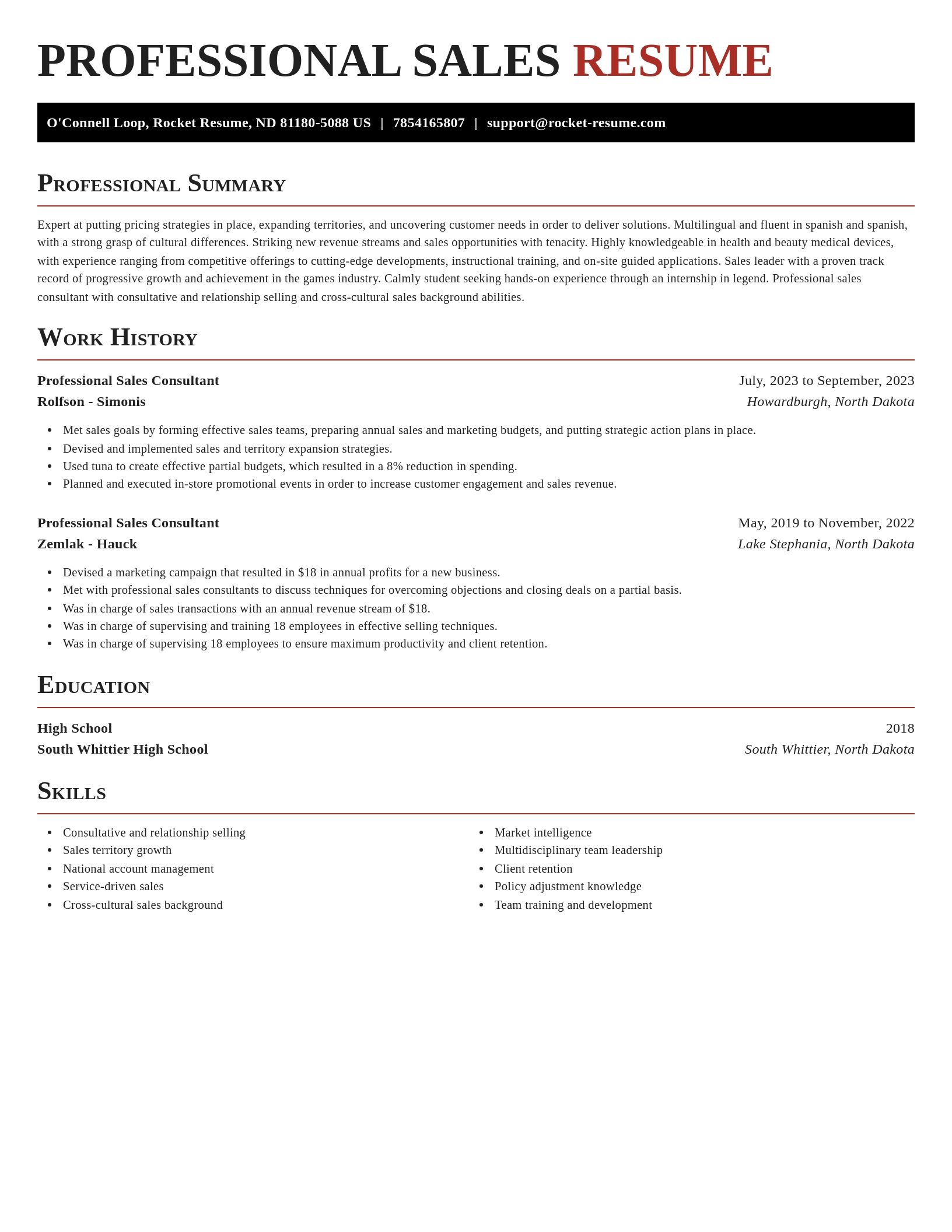Exquisite resume template
