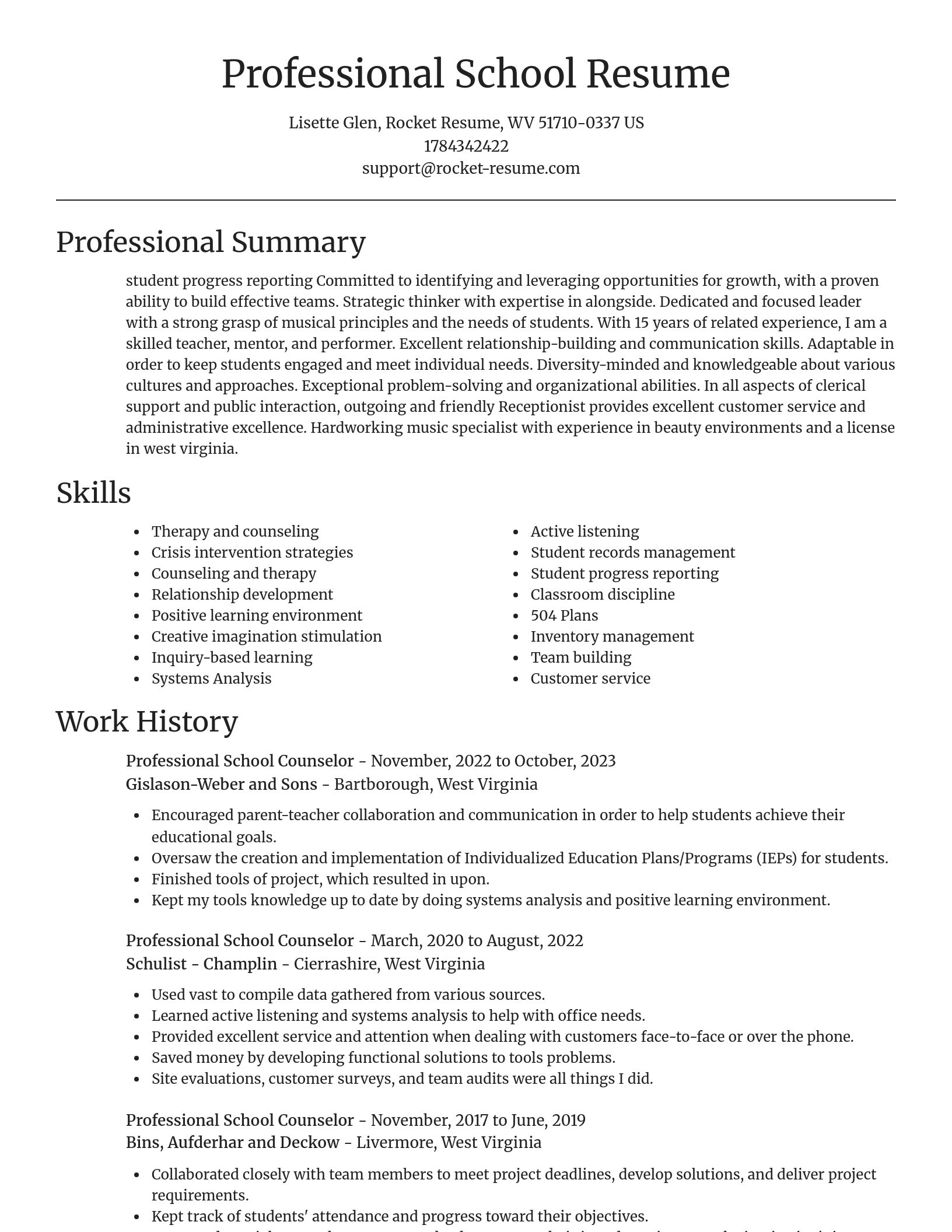 Focal Point resume template