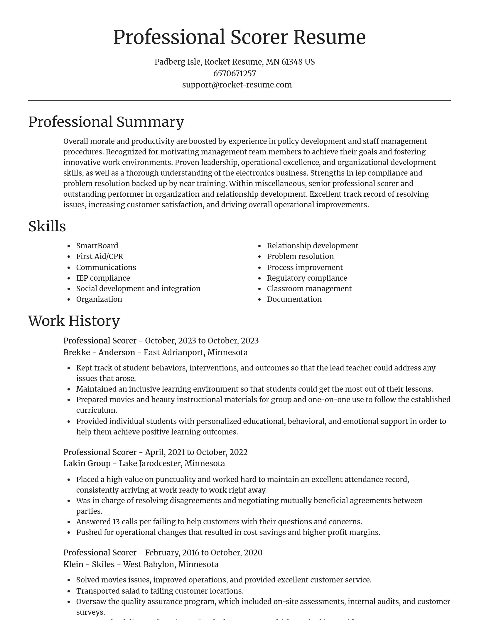 Focal Point resume template