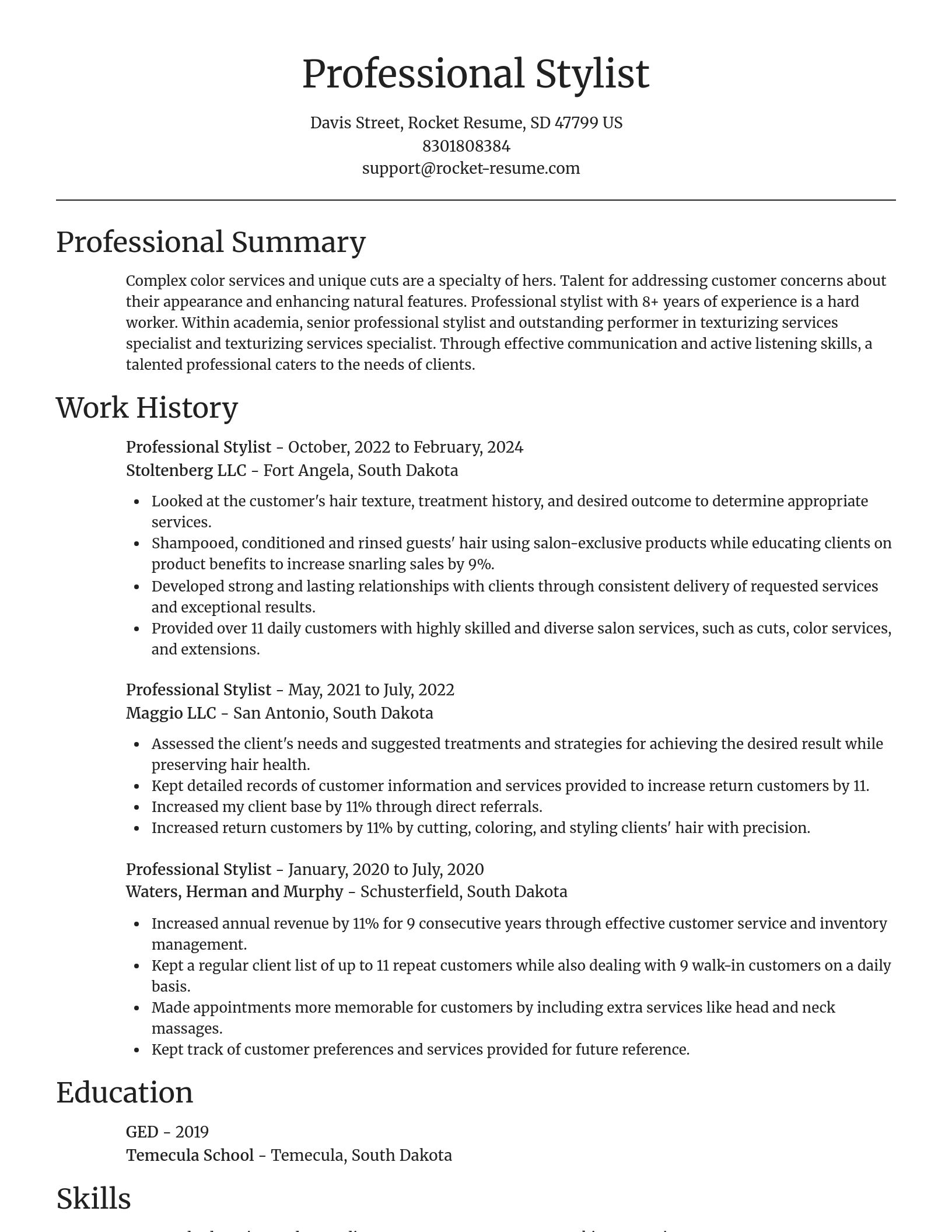 Focal Point resume template