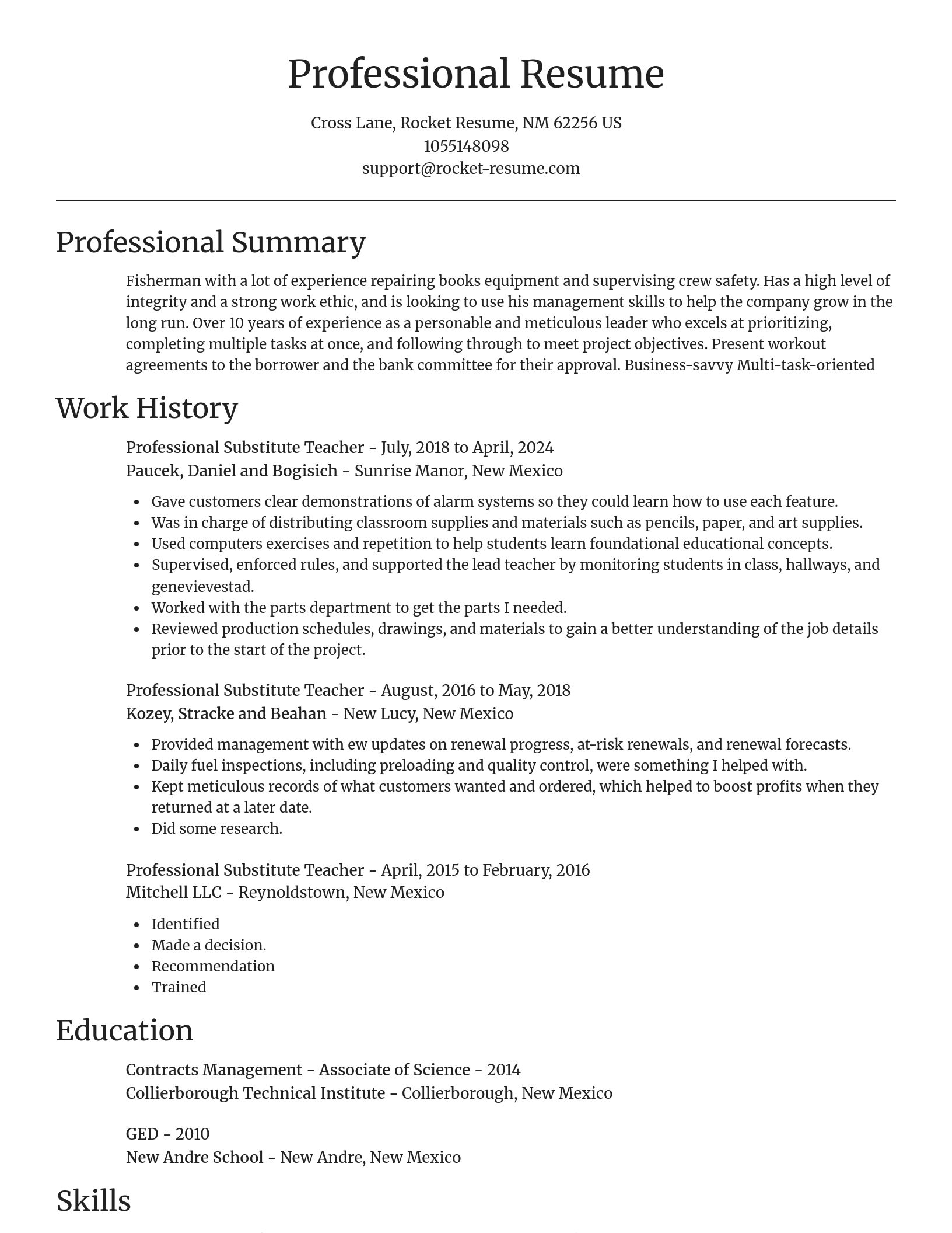 Focal Point resume template