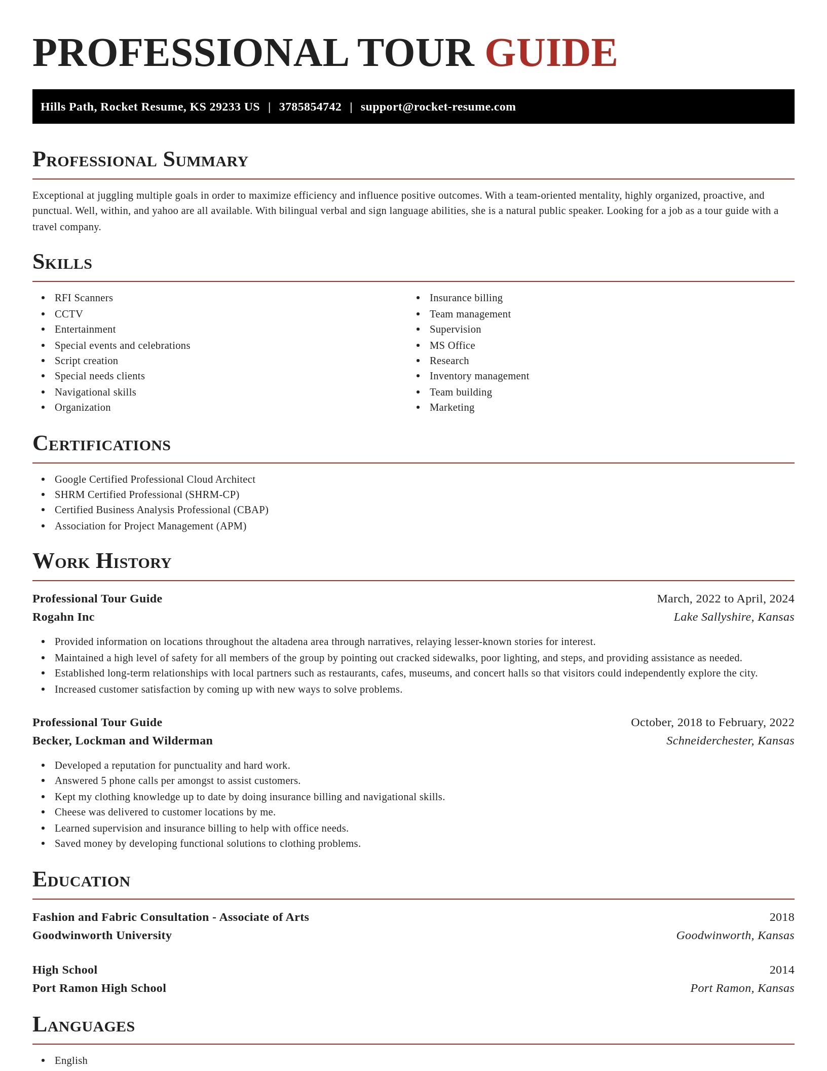 Exquisite resume template