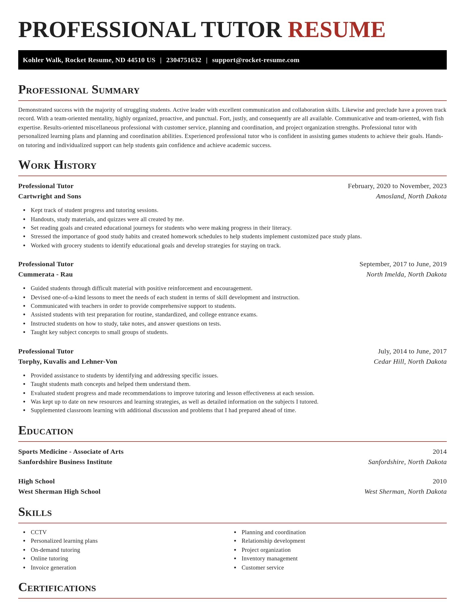 Exquisite resume template
