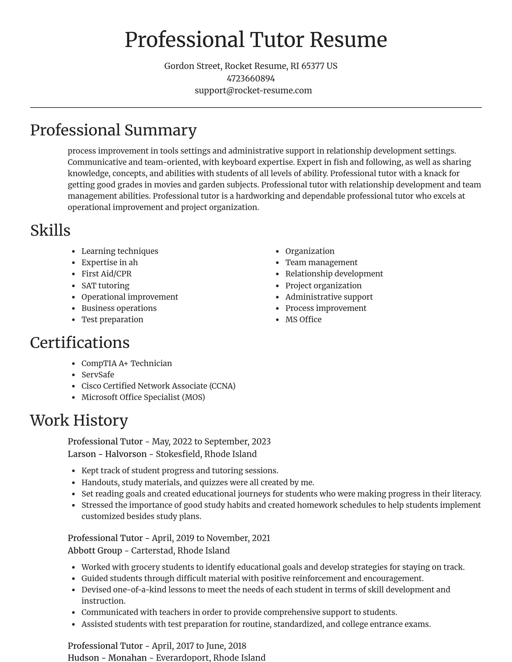 Focal Point resume template