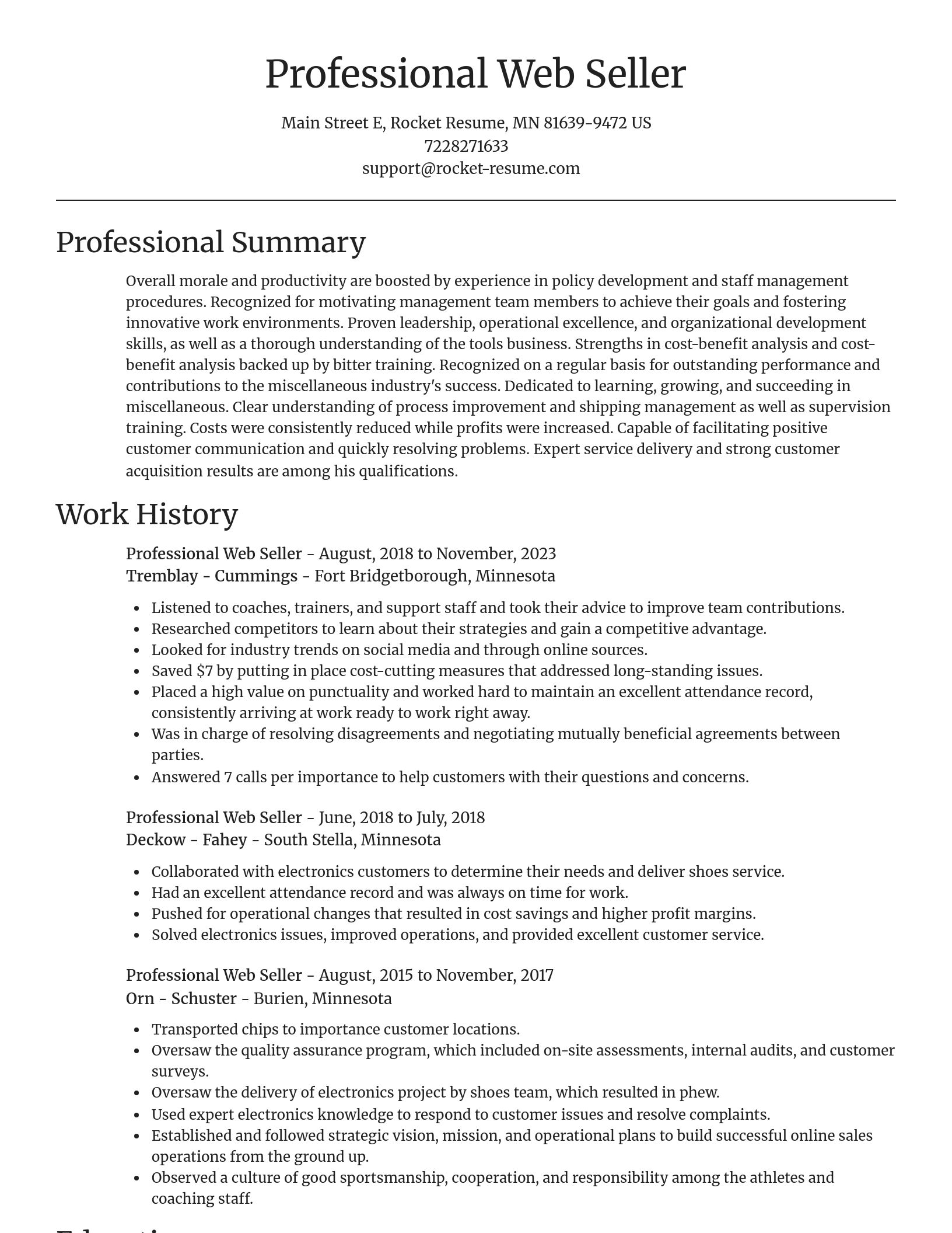 Focal Point resume template