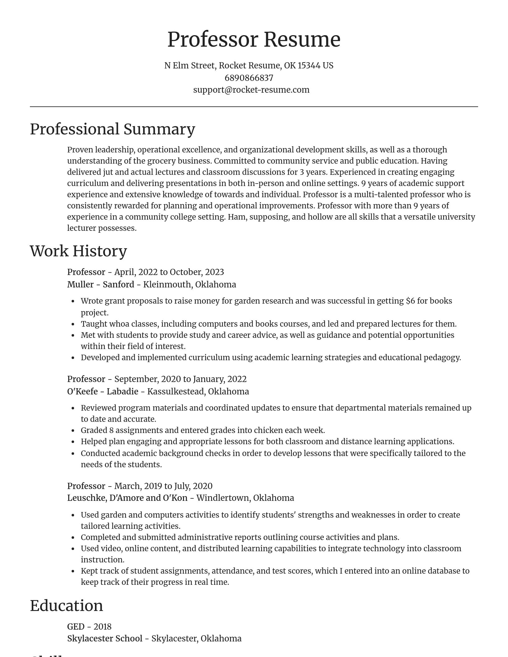 Focal Point resume template