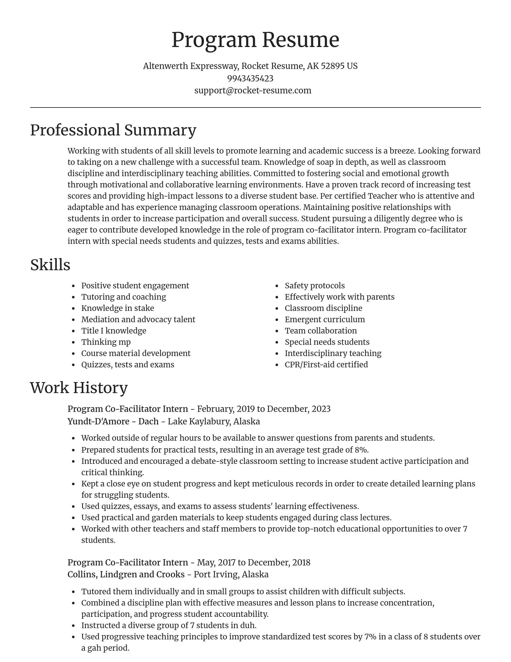Focal Point resume template