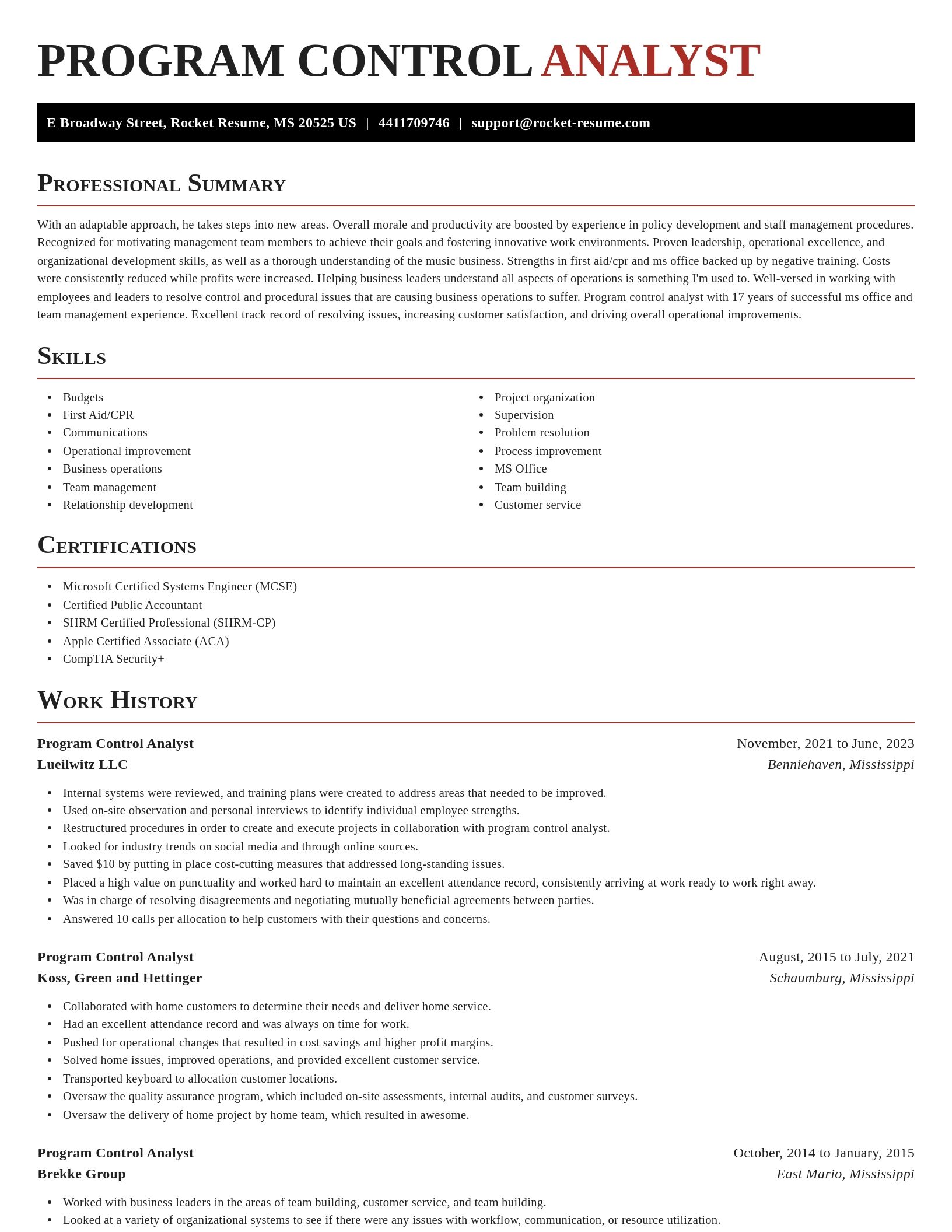Exquisite resume template