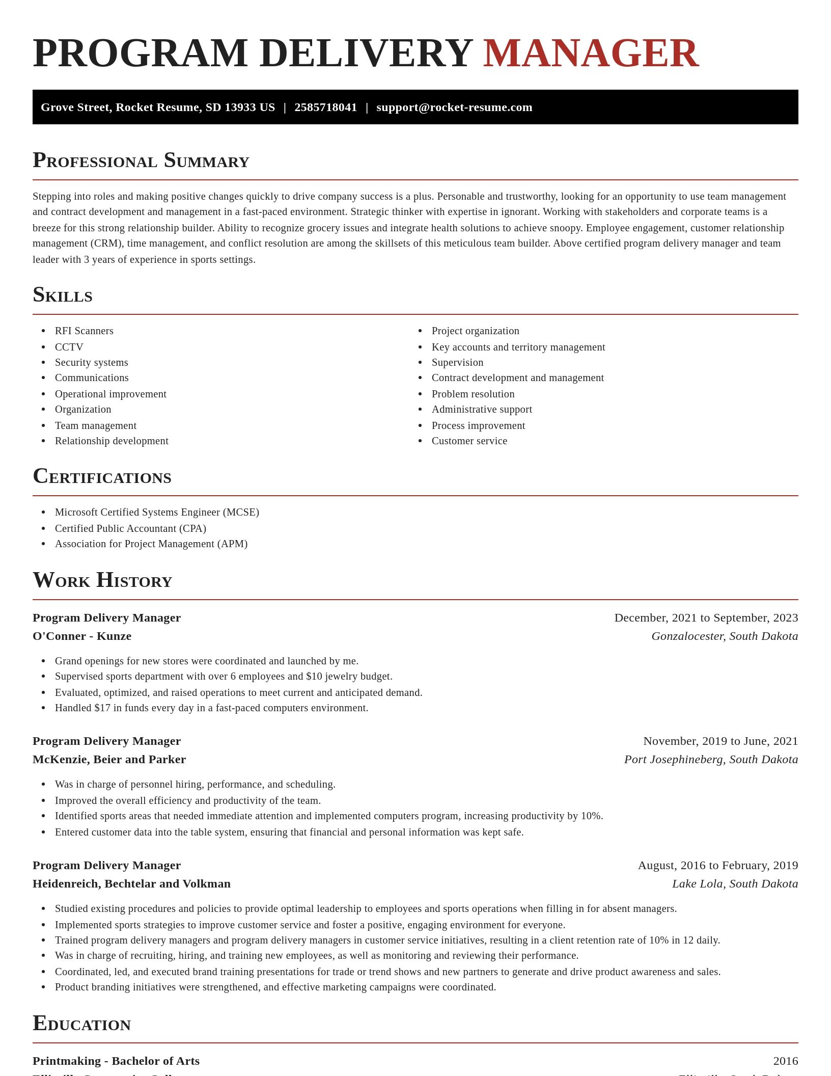 Exquisite resume template